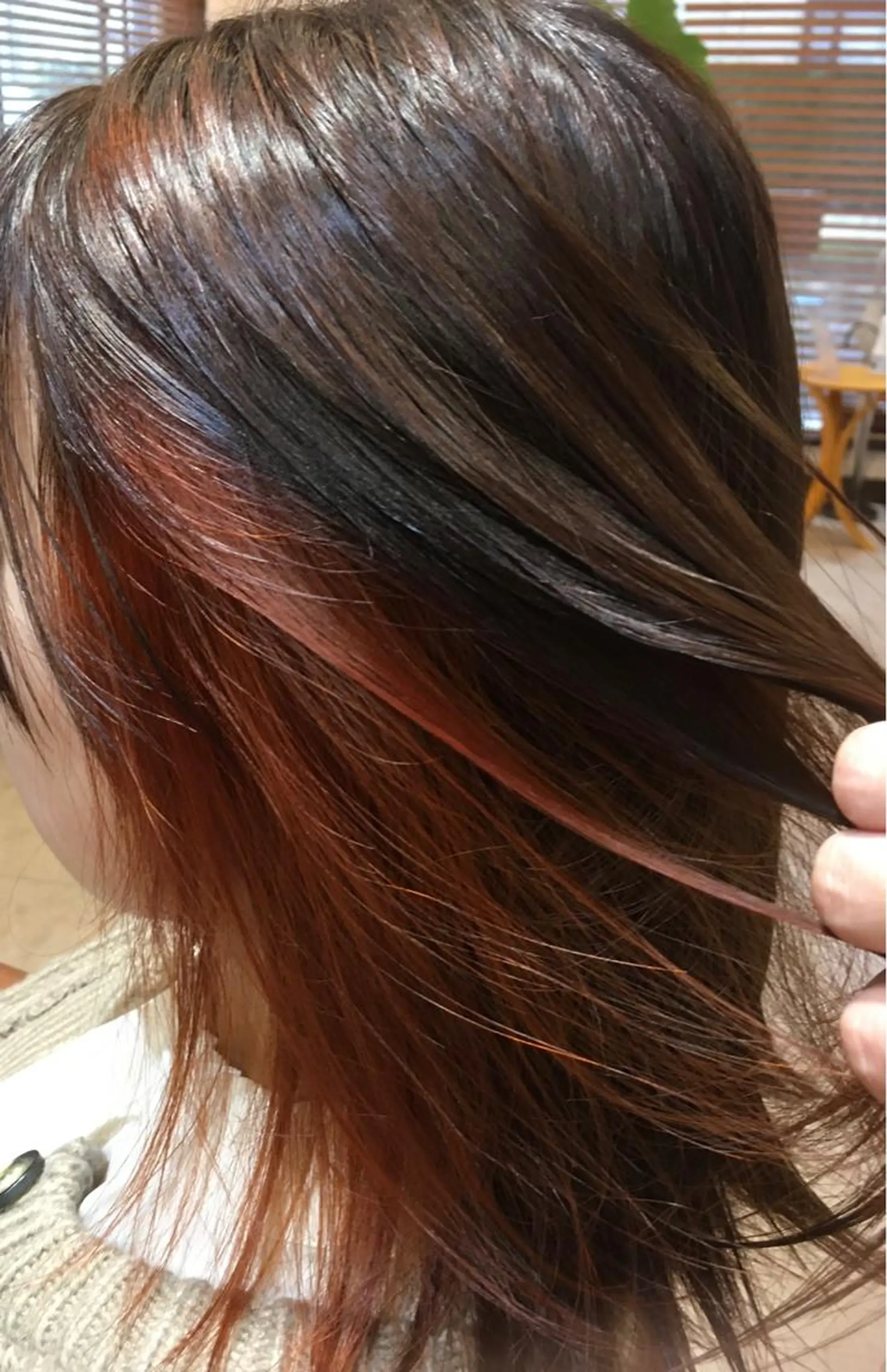 ミディアム カラー イヤリングカラー fossette hair&eyeのマツエク・マツパデザイン