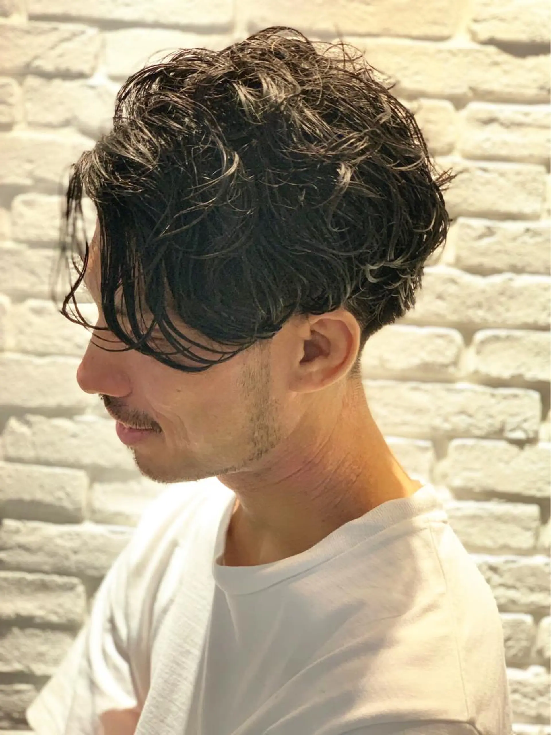 ミディアム ミディアムパーマ カット Pēji所属・松村 総のヘアスタイル