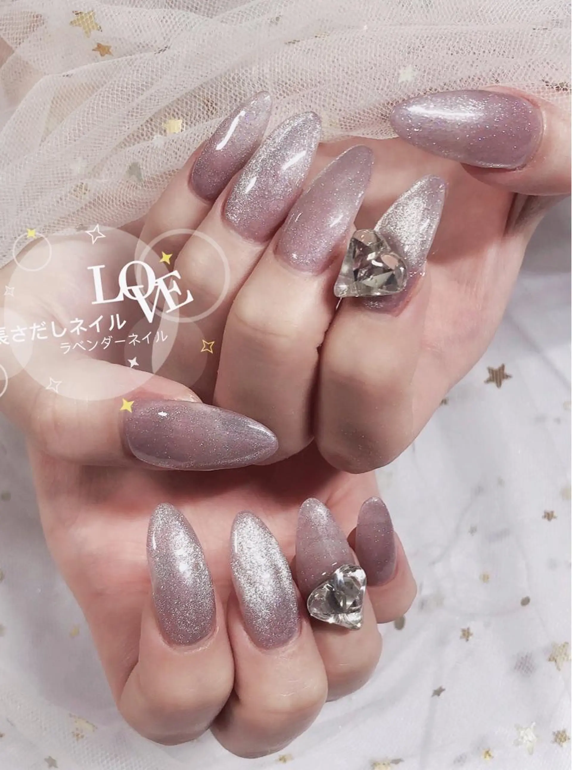 ネイル ラベンダー💖日暮里 ルル💖ネイルのネイルデザイン