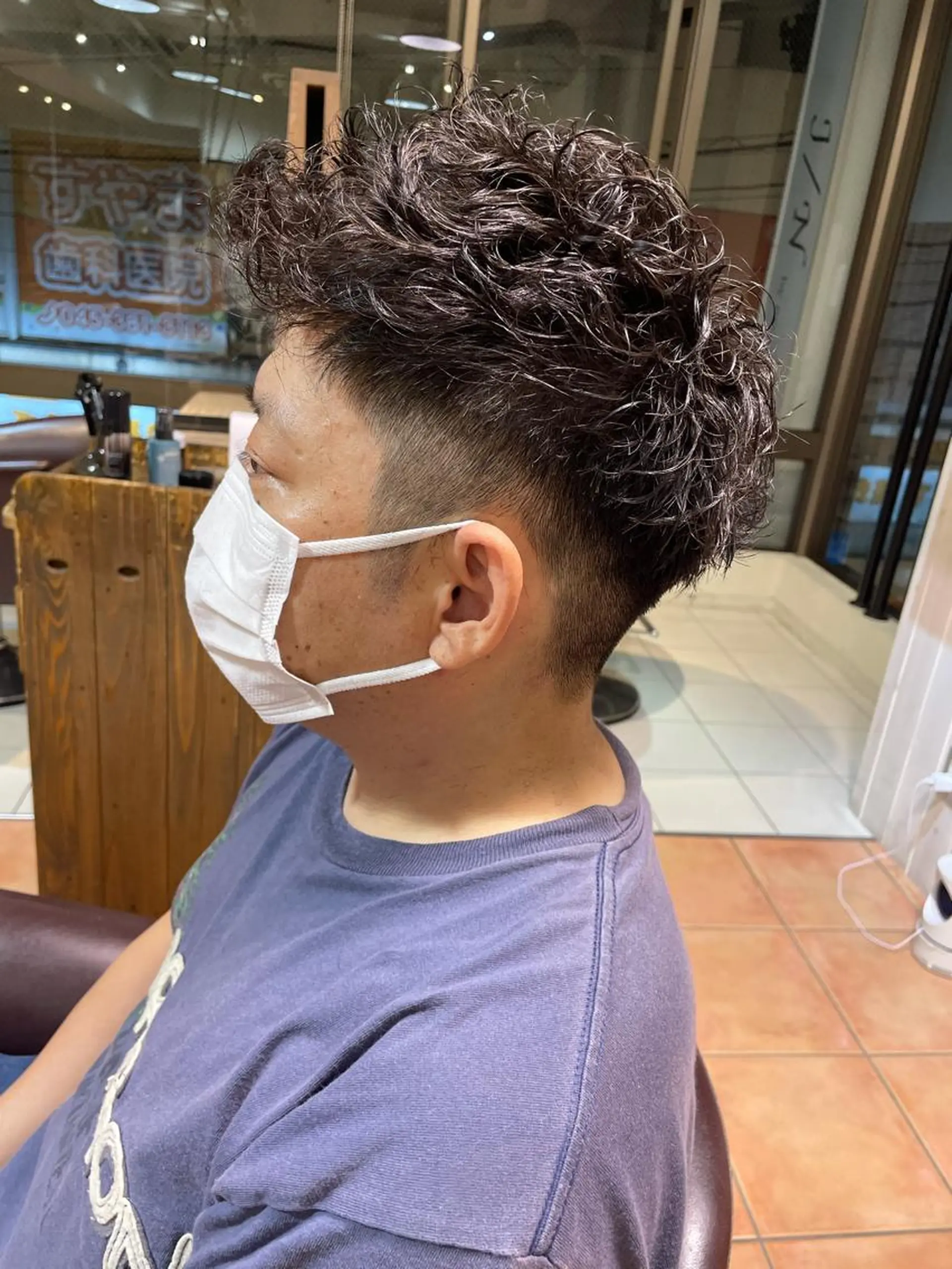 ショート パーマ メンズ 辻堂メンズ特化 YU-YAのヘアスタイル