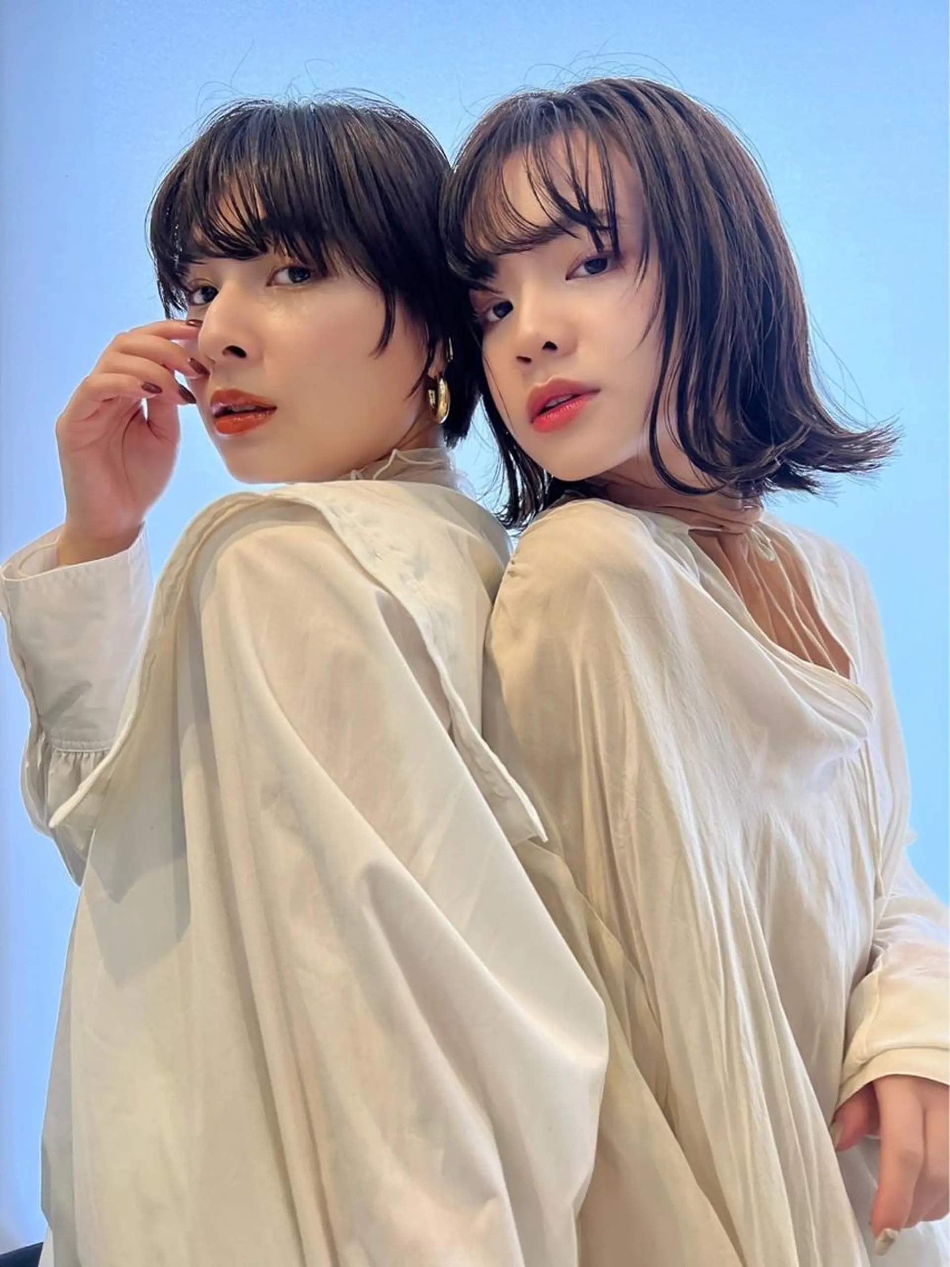 ショート カラー パーマ カット ヘアカラー トリートメント Libelle hair salonのヘアスタイル