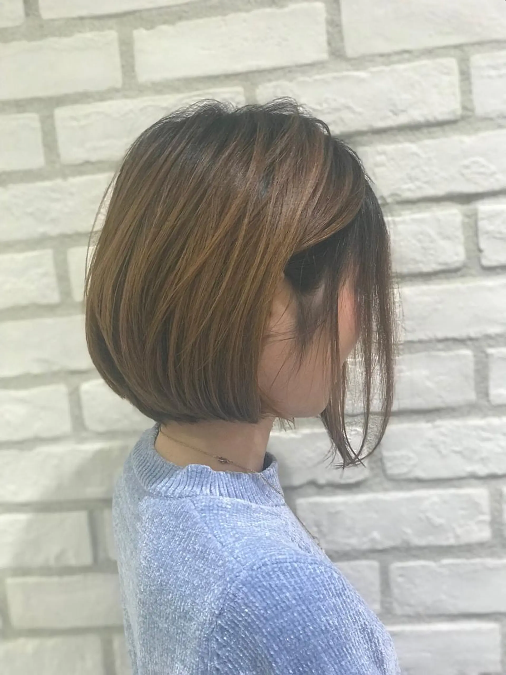 ミディアム バレイヤージュ茅ヶ崎 オオタ カズキのヘアスタイル
