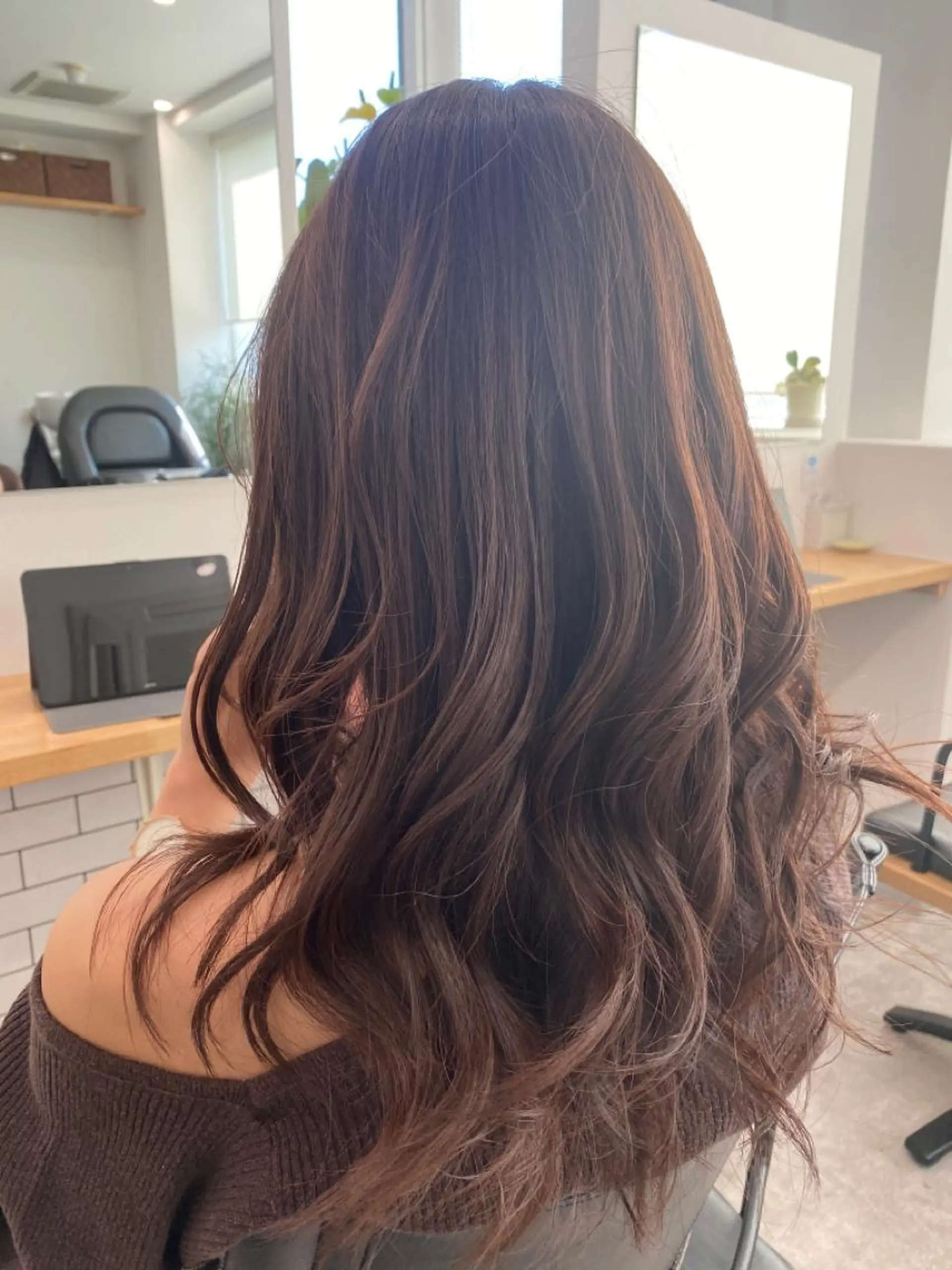 ミディアム カラー ブラウンカラー ショコラブラウン ヘアカラー トリートメント JILBLAN京都 ショート/ハイライトのヘアスタイル