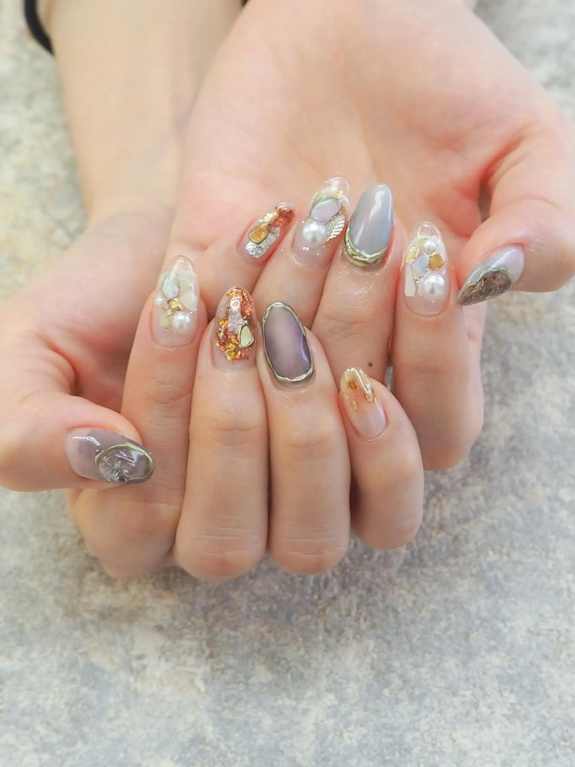 ネイル クリアネイル ハンドネイル Hisaka Mikiのネイルデザイン