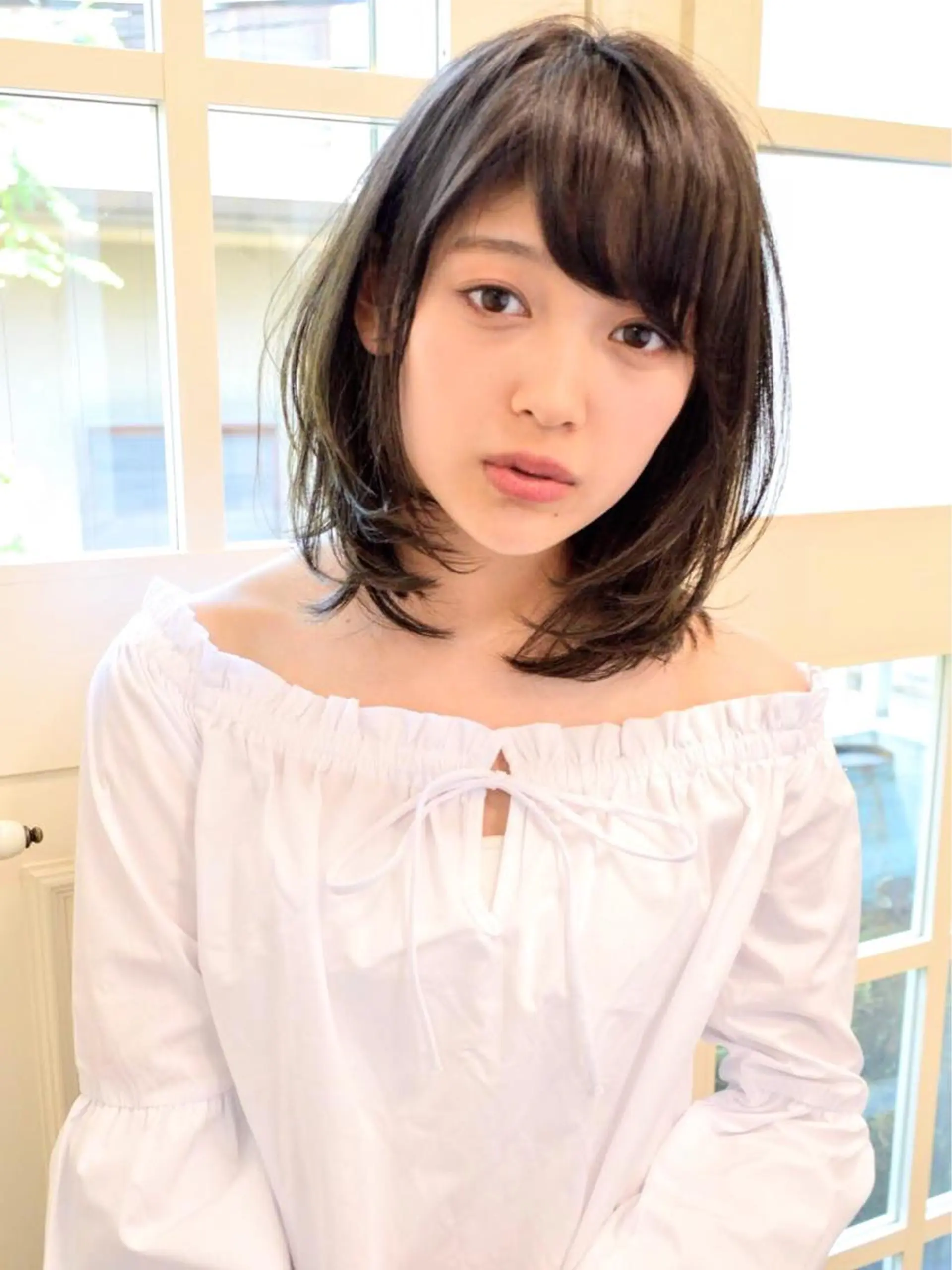 ミディアム カラー 小顔ショート✁ ⁂Yukari⁂のヘアスタイル