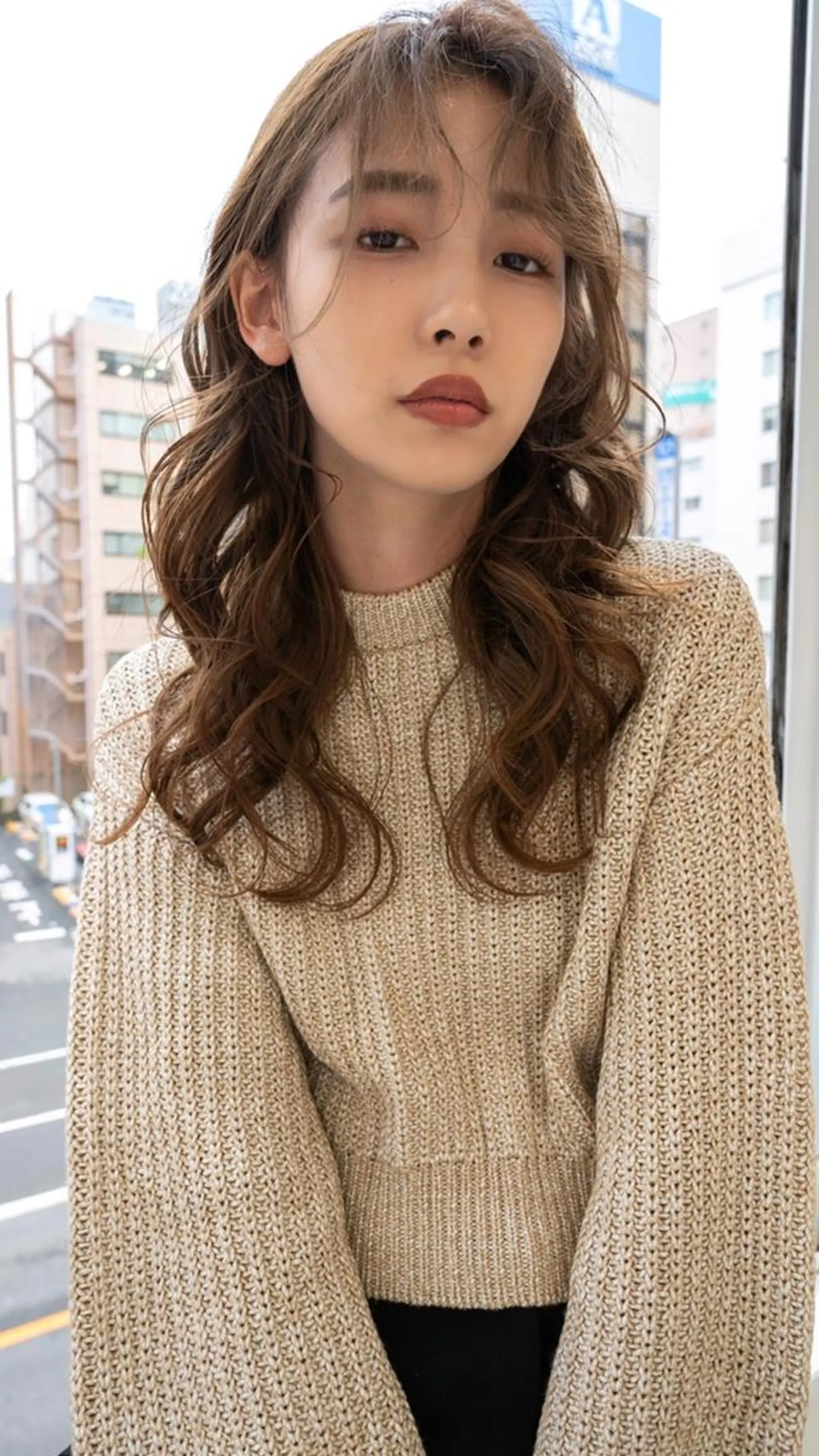 ロング カラー カット ヘアカラー ANGELICA 近鉄奈良店のヘアスタイル