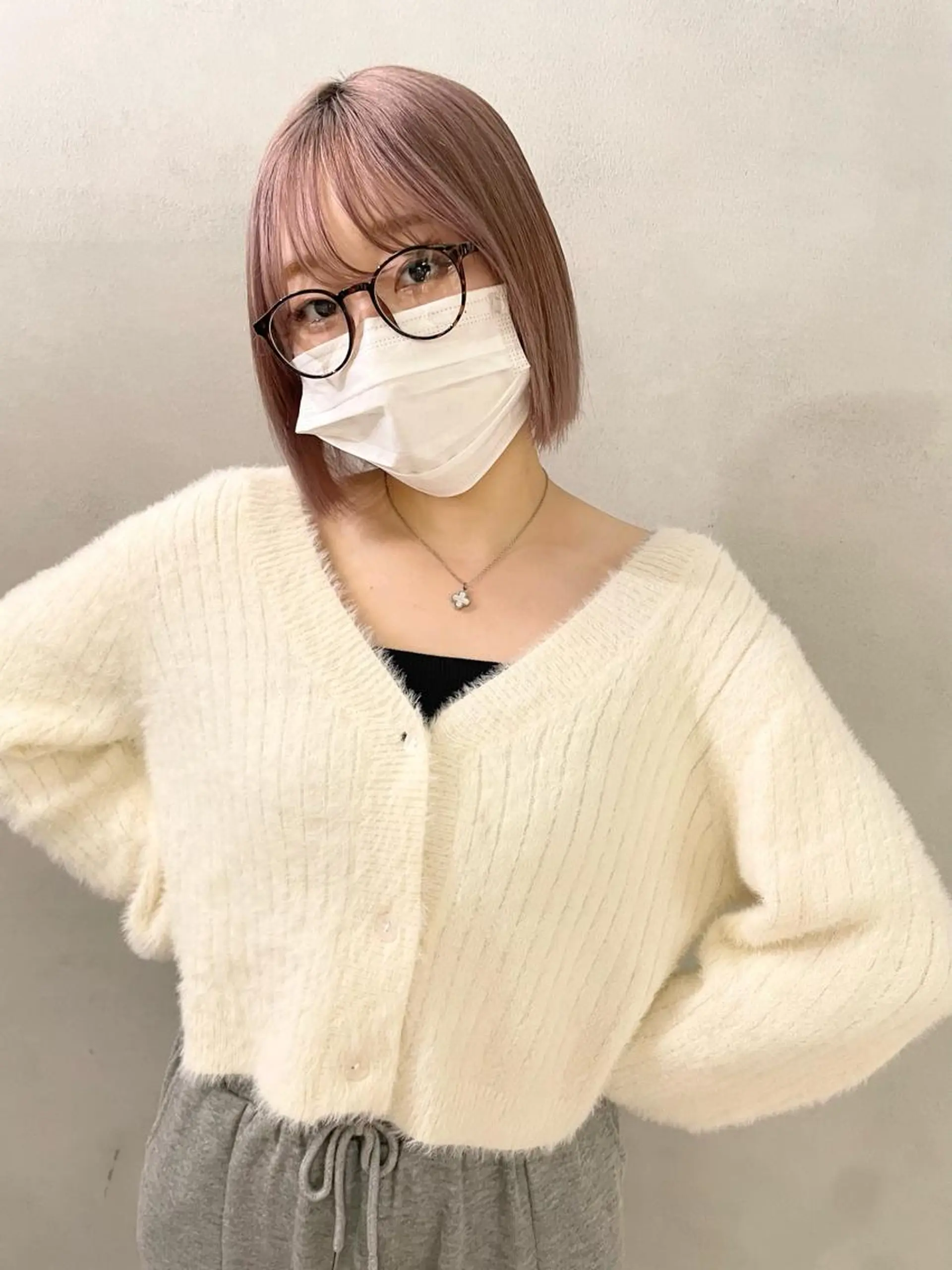 ミディアム カラー ブリーチ ハイトーンカラー 心斎橋/ブリーチ minamiのヘアスタイル