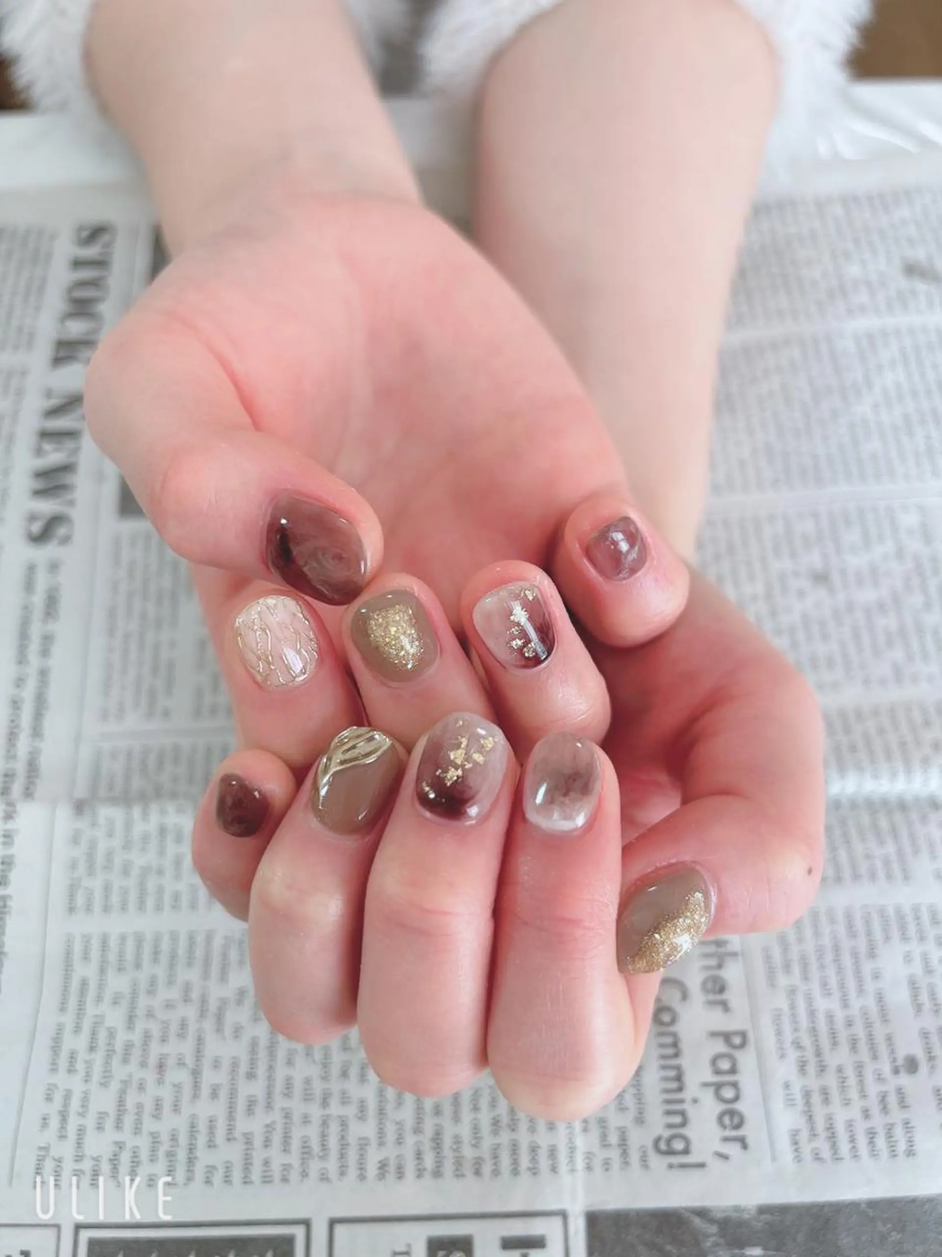 ネイル ミラーネイル ハンドネイル ハンドケア 森山 舞のネイルデザイン