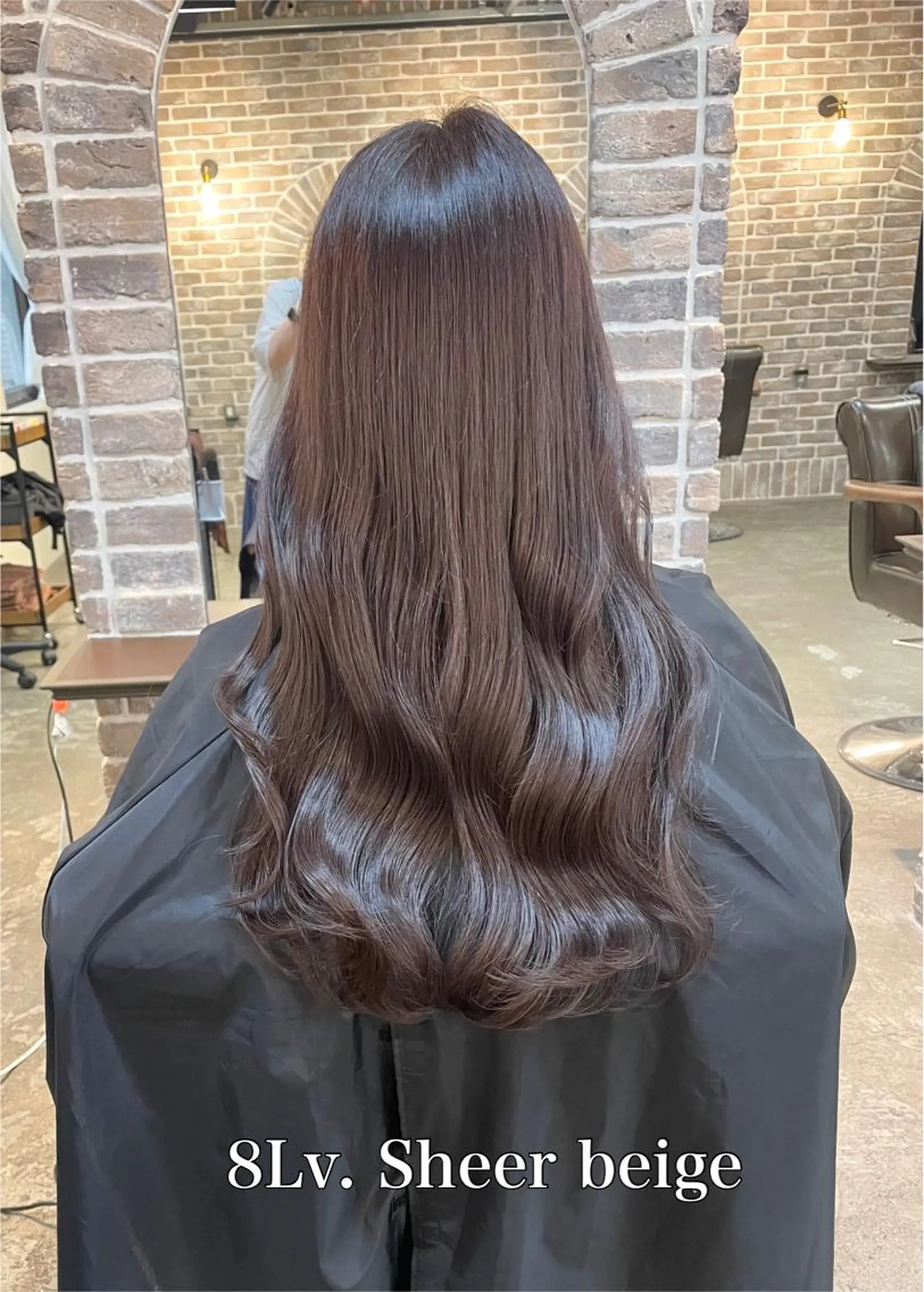 ロング カラー ベージュカラー シアーベージュ ヘアカラー トリートメント ACROあべの店所属・艶カラー/インナー /グラデ/大西小百合のヘアスタイル