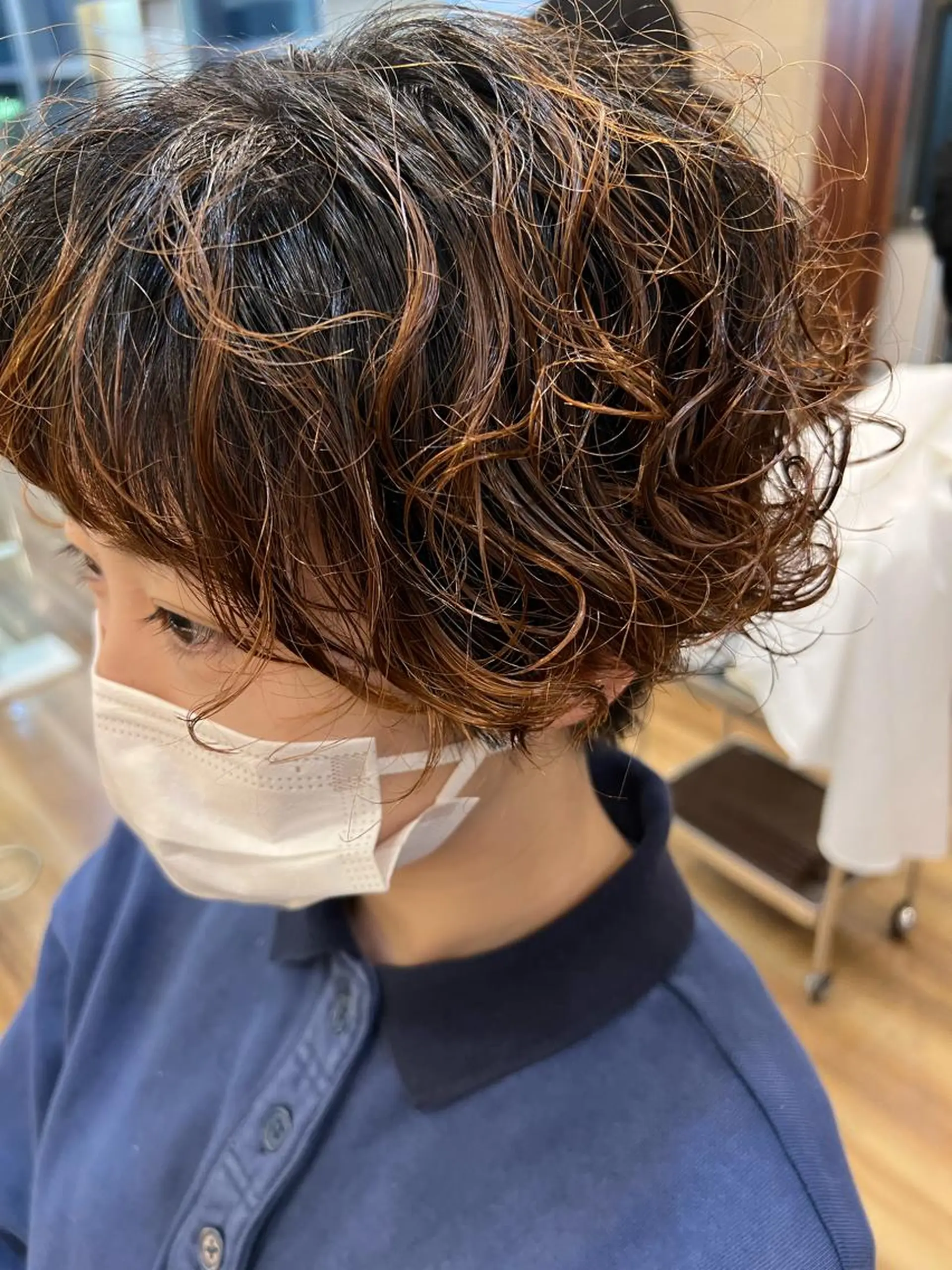 ショート パーマ しみず さくら🌸のヘアスタイル