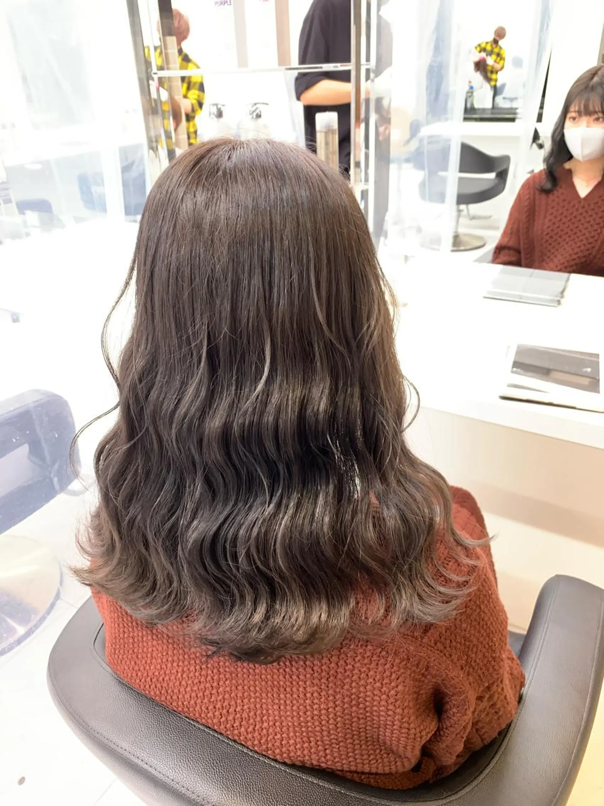 ロング カラー パーマ ヘアアレンジ メンズ ネイル マツエク・マツパ neon hair所属・🩵 JURI🩵のヘアスタイル