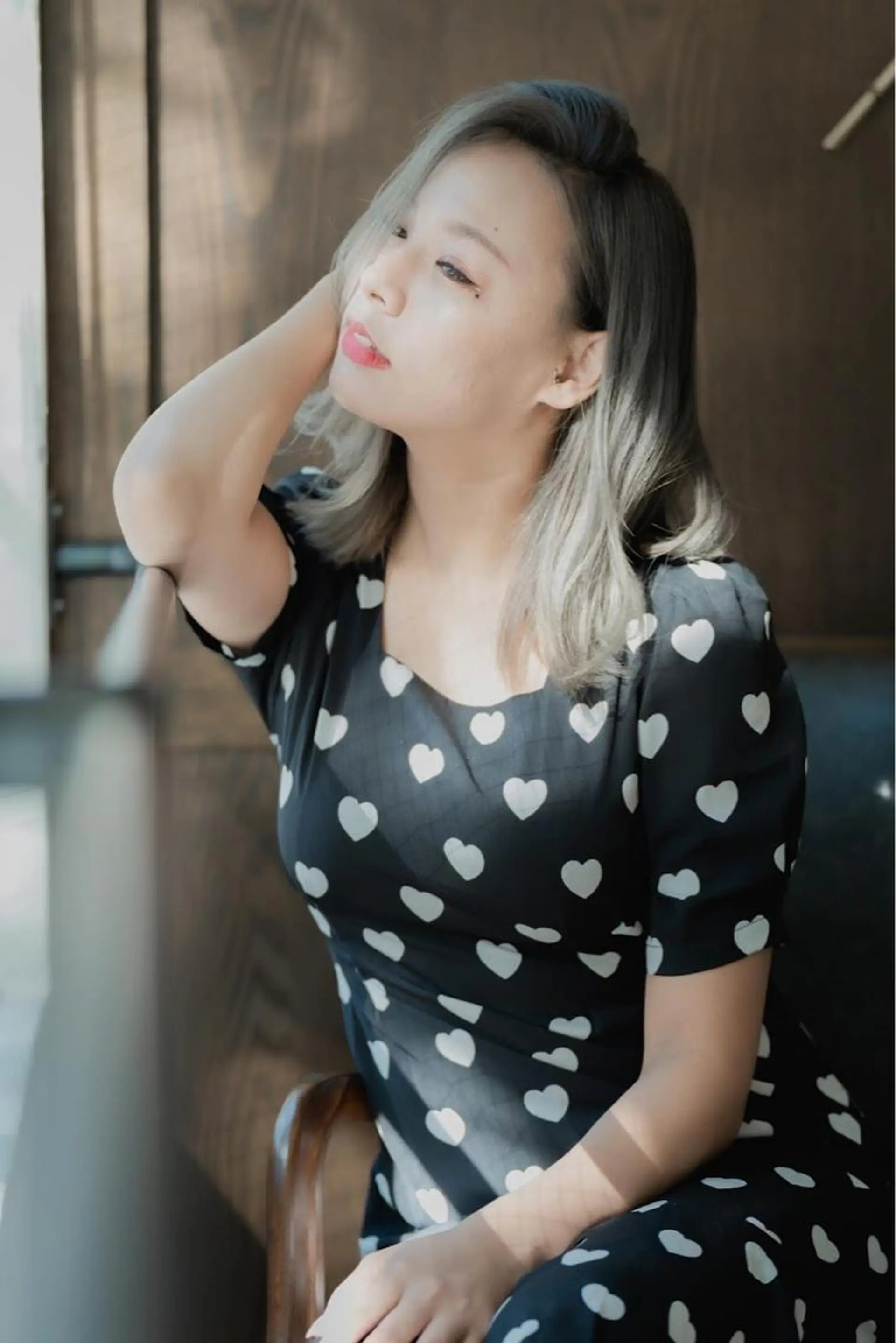 ミディアム カラー ヘアアレンジ ブリーチ ケアブリーチ 透明感カラー ヘアカラー トリートメント VIM hairおもろまち店のヘアスタイル