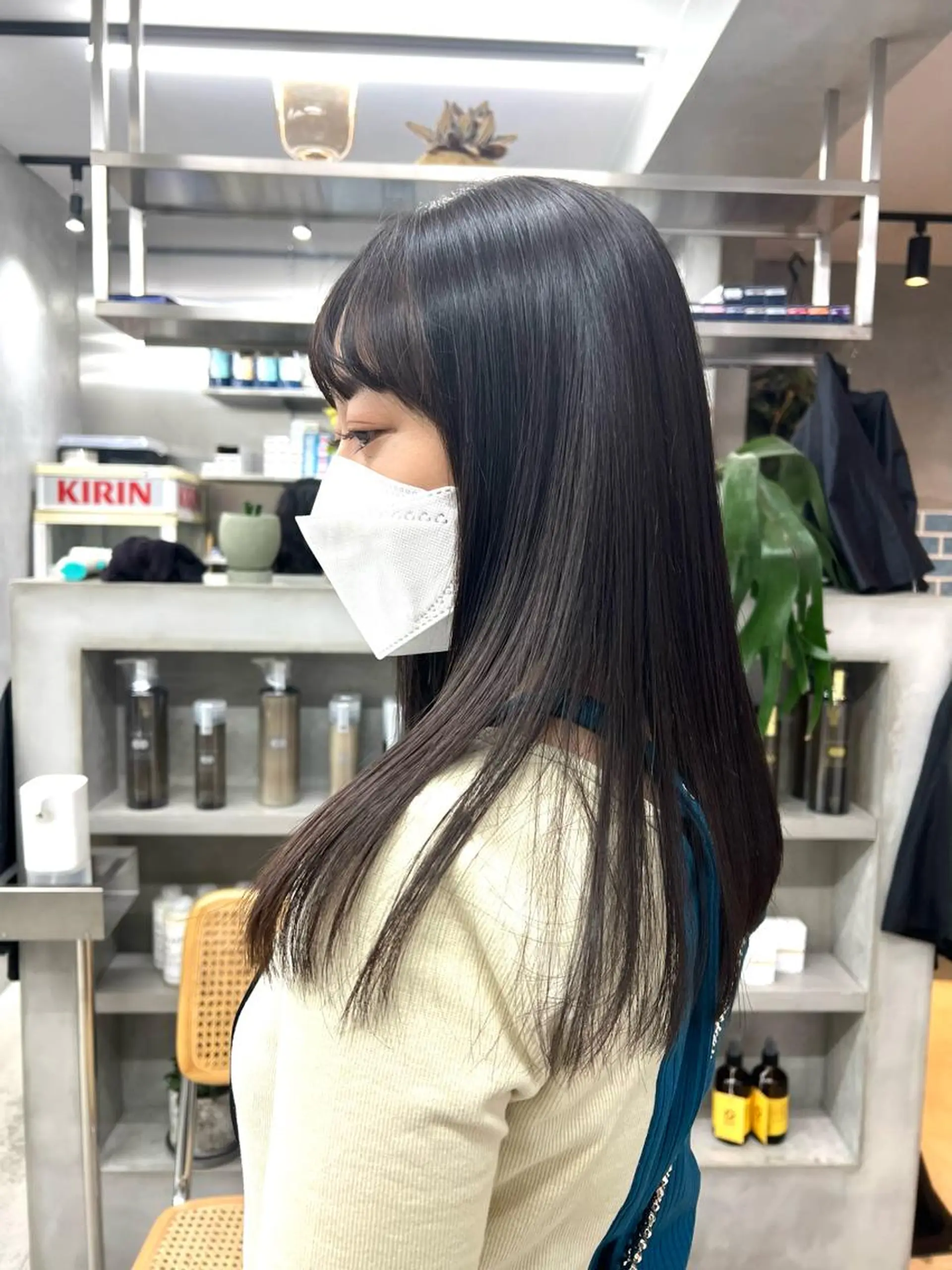 ロング 縮毛矯正 トリートメント 韓国ヘア 🎀華澄のヘアスタイル