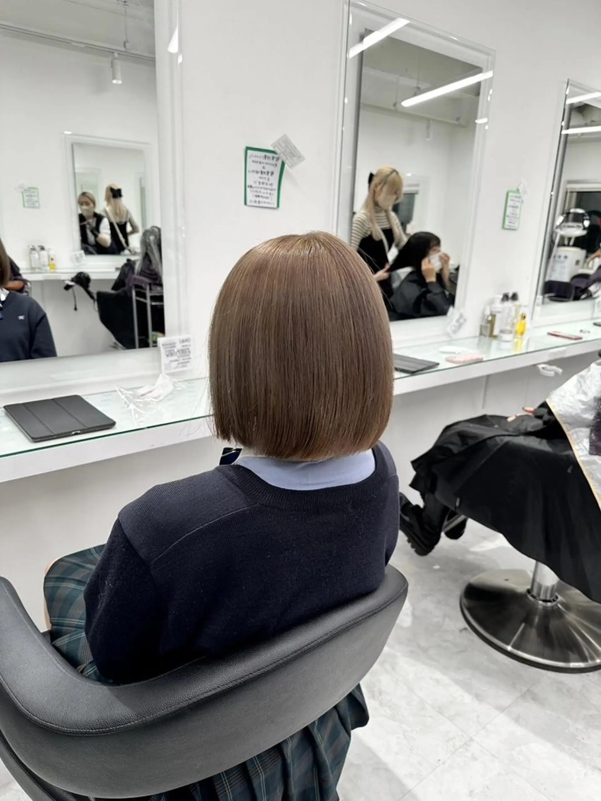 カラー 🫧韓国/似合わせ ボブRION🫧のヘアスタイル