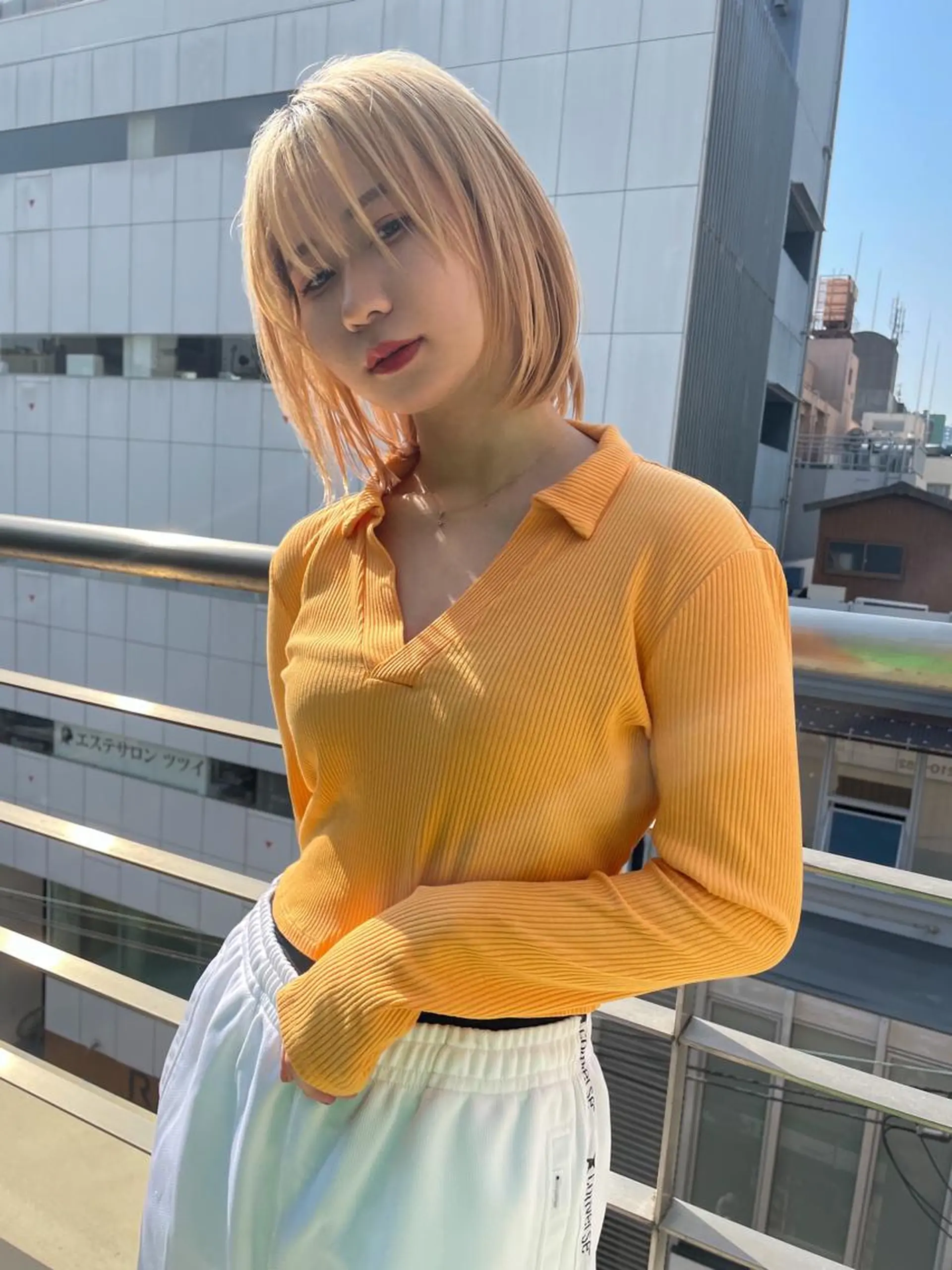 ミディアム オカモト ミユウのヘアスタイル