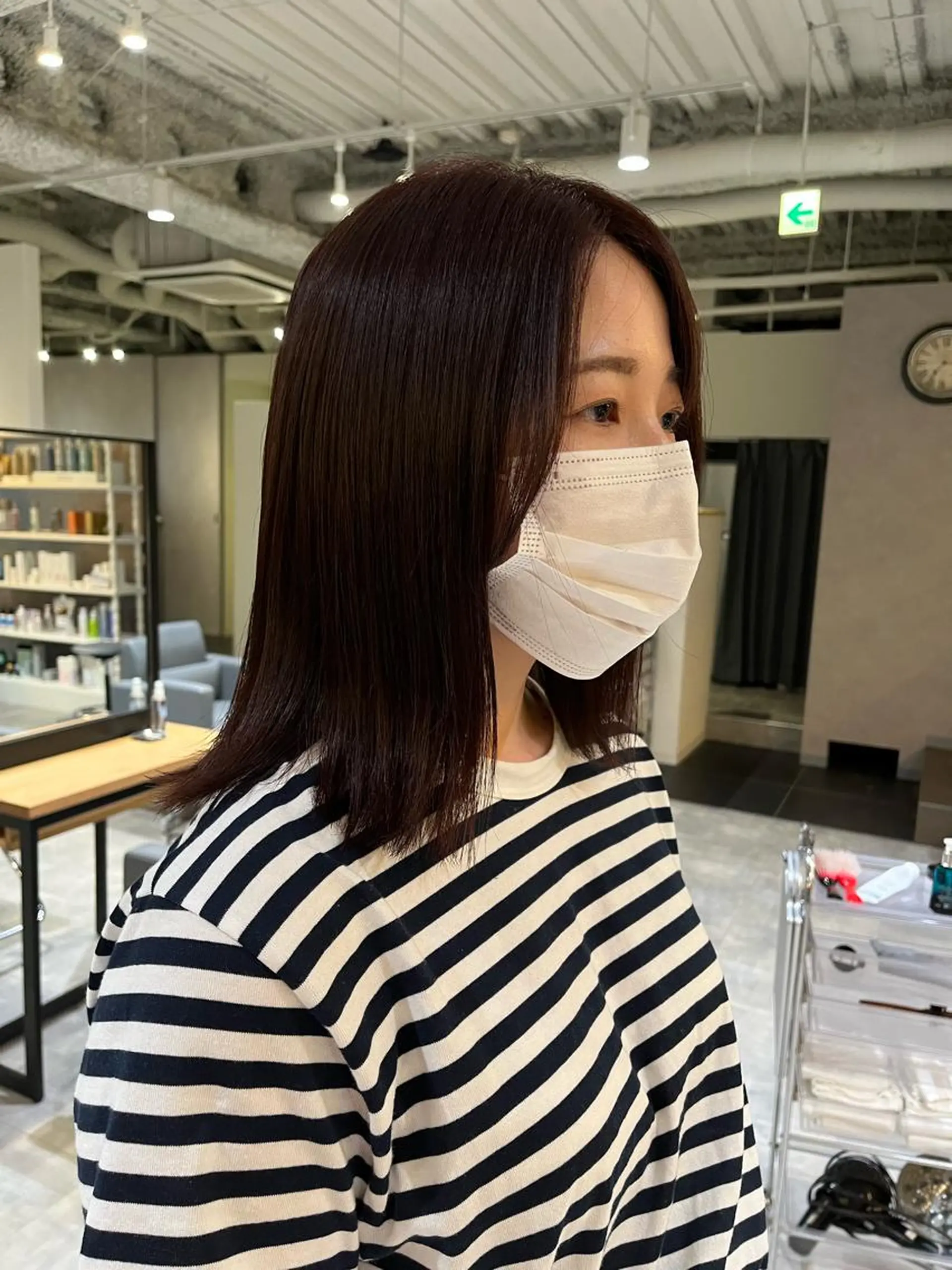 ミディアム カラー ブラウンカラー ピンクカラー ピンクブラウン ボブ ショート/パーマ/ カラー/FUKOのヘアスタイル