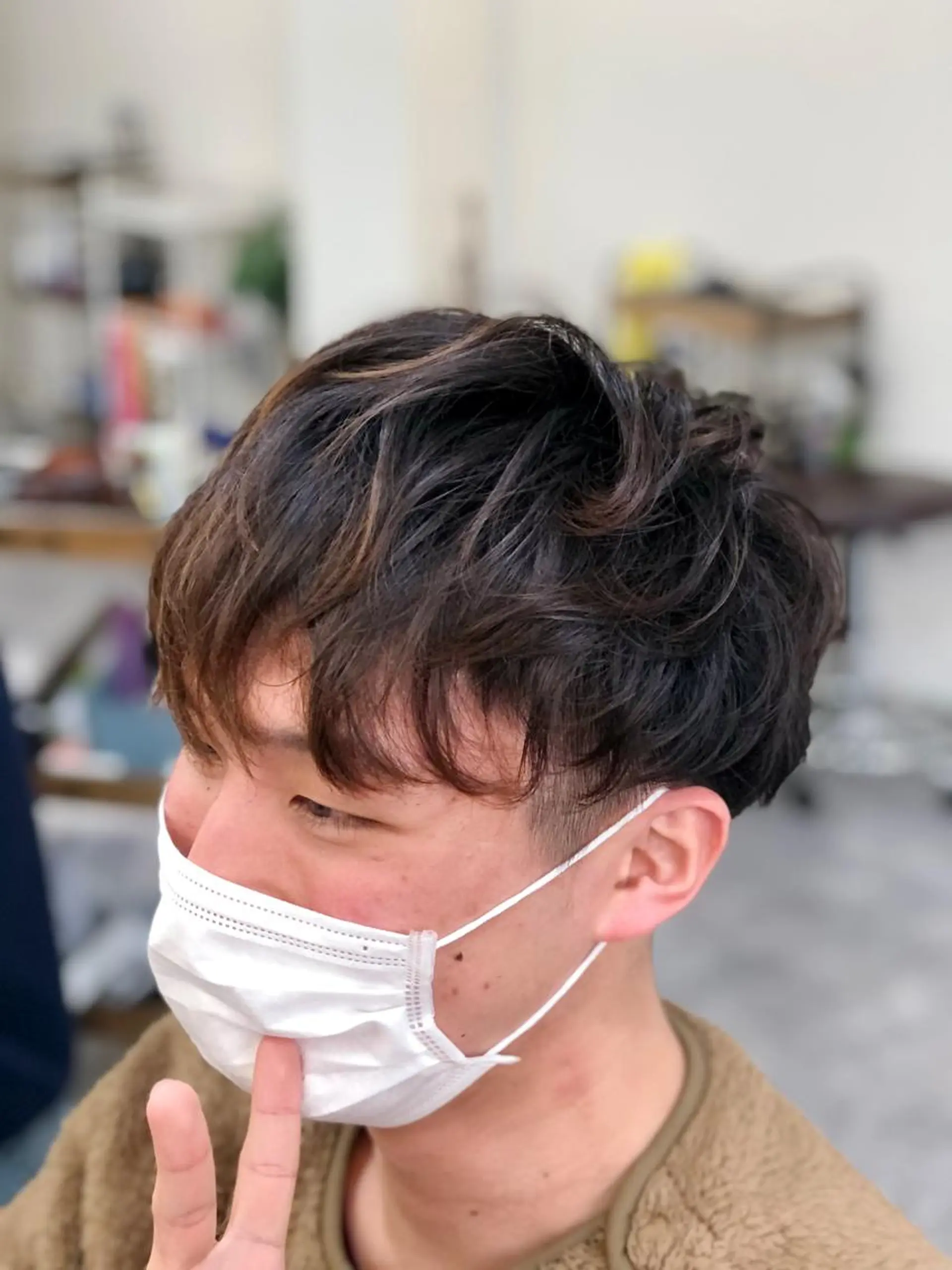 パーマ メンズ メンズパーマ カット パーマ トリートメント H by Real meのヘアスタイル