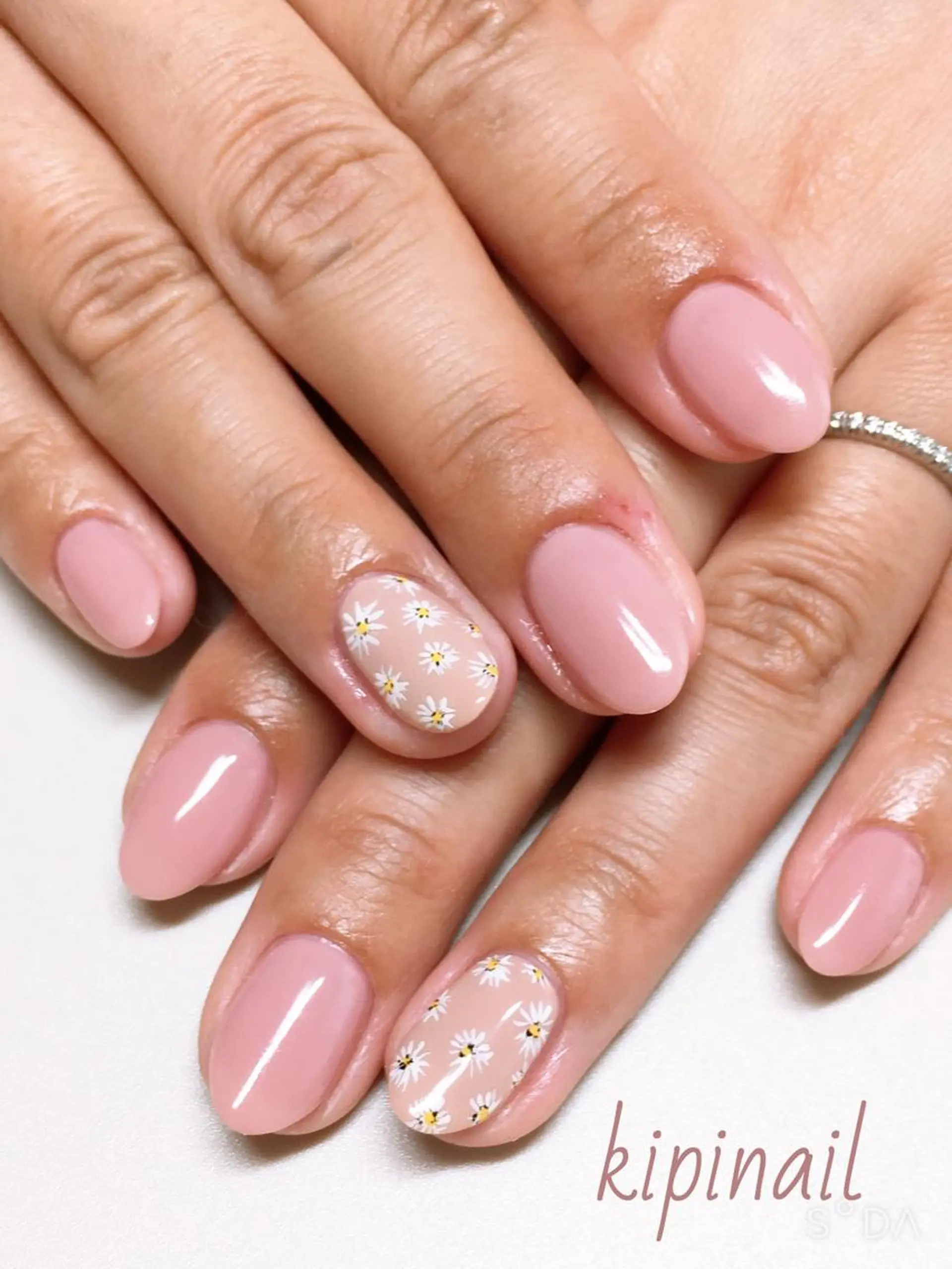 ネイル アートネイル フラワーネイル kipinail 川﨑えりかのネイルデザイン