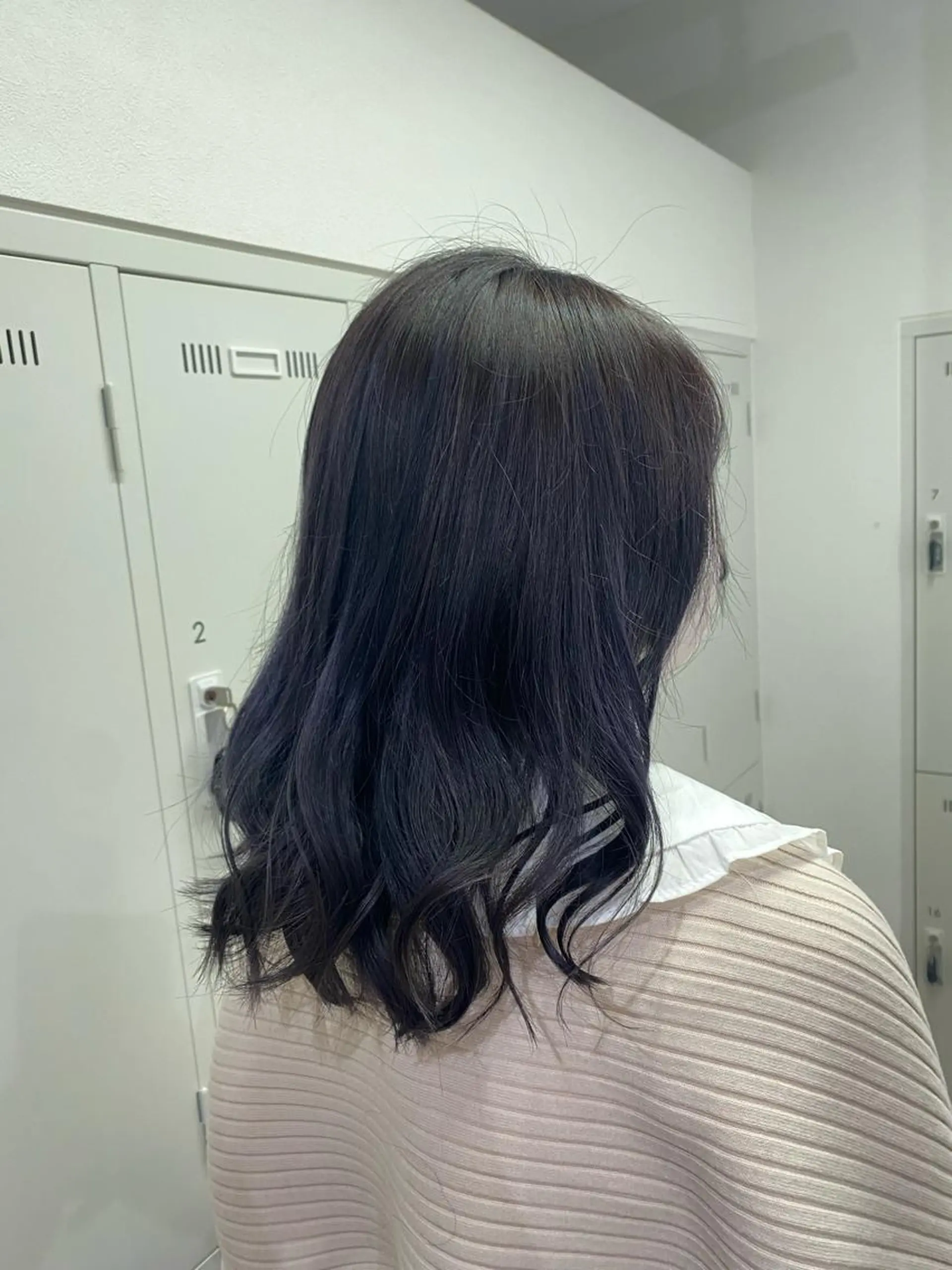 セミロング 長妻莉央/縮毛矯正 髪質改善カラーのヘアスタイル