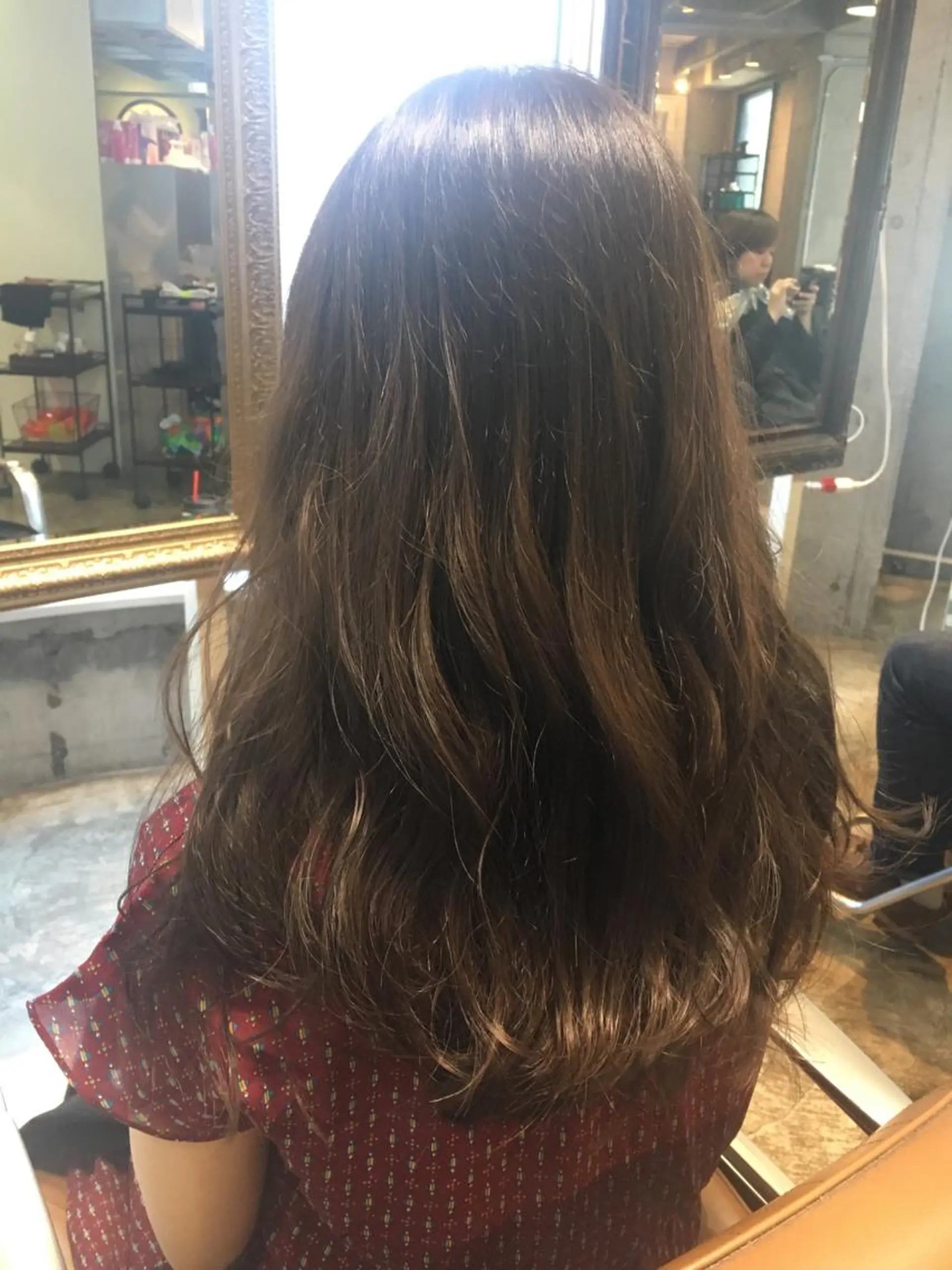 ロング カラー ベージュカラー 透明感カラー ダブルカラー ハイライトカラー ハイライト 北條 優輝のヘアスタイル