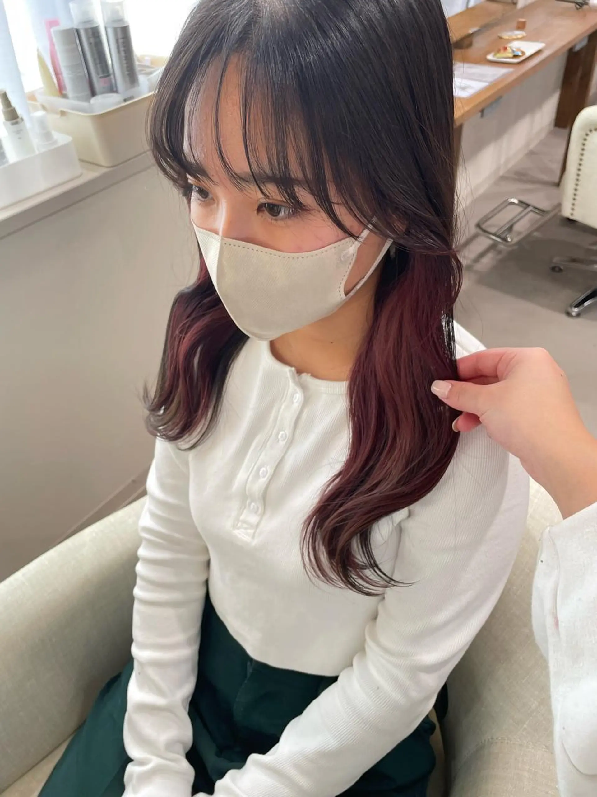 ロング カット ヘアカラー トリートメント cocoluana(ココルアナ)所属・韓国風ヘア専門 🇰🇷Noaのヘアスタイル