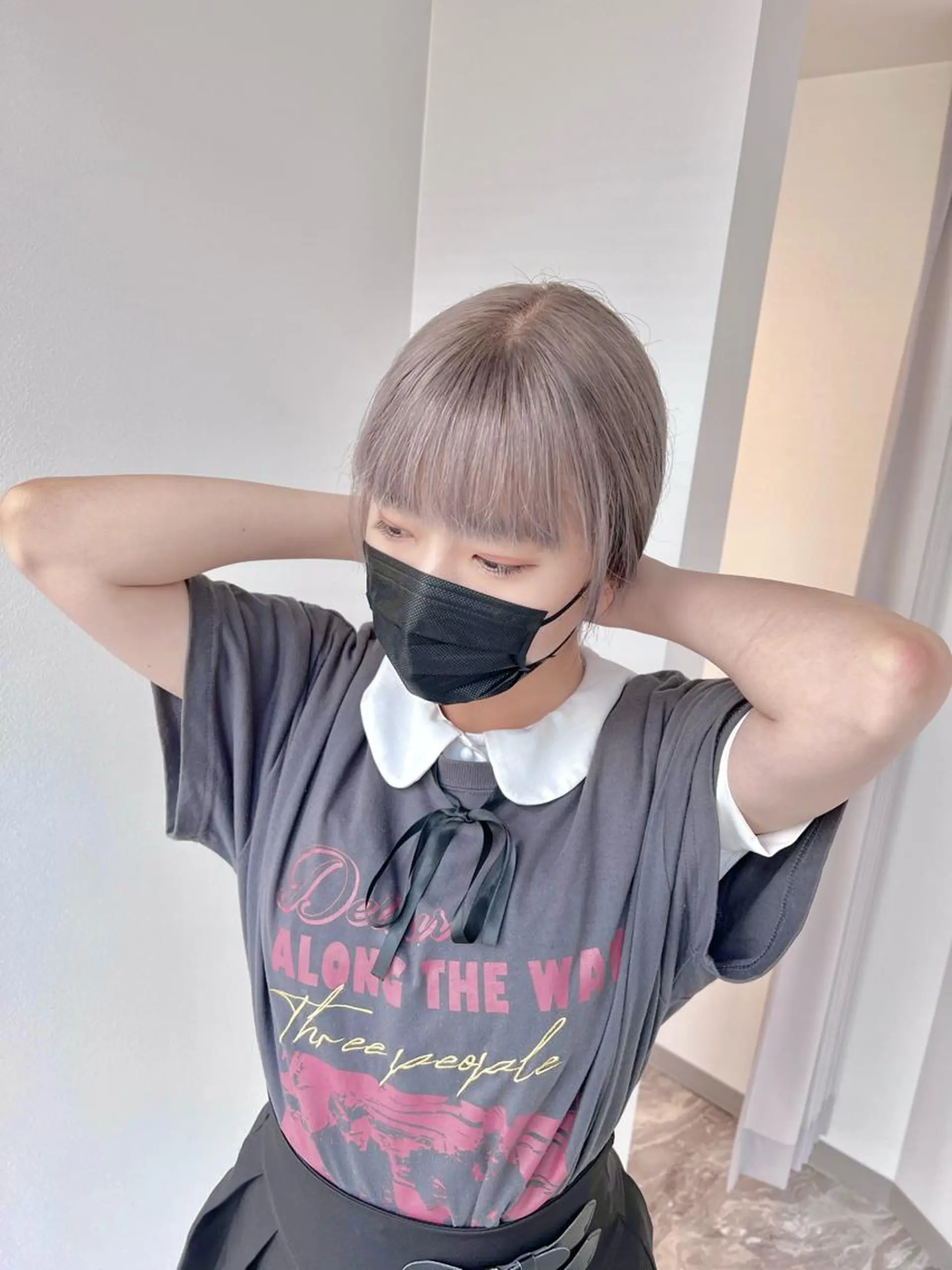 セミロング 縮毛矯正 カット ヘアカラー トリートメント ブリーチ毛に縮毛矯正 ✨カラー✨山田 正幸のヘアスタイル