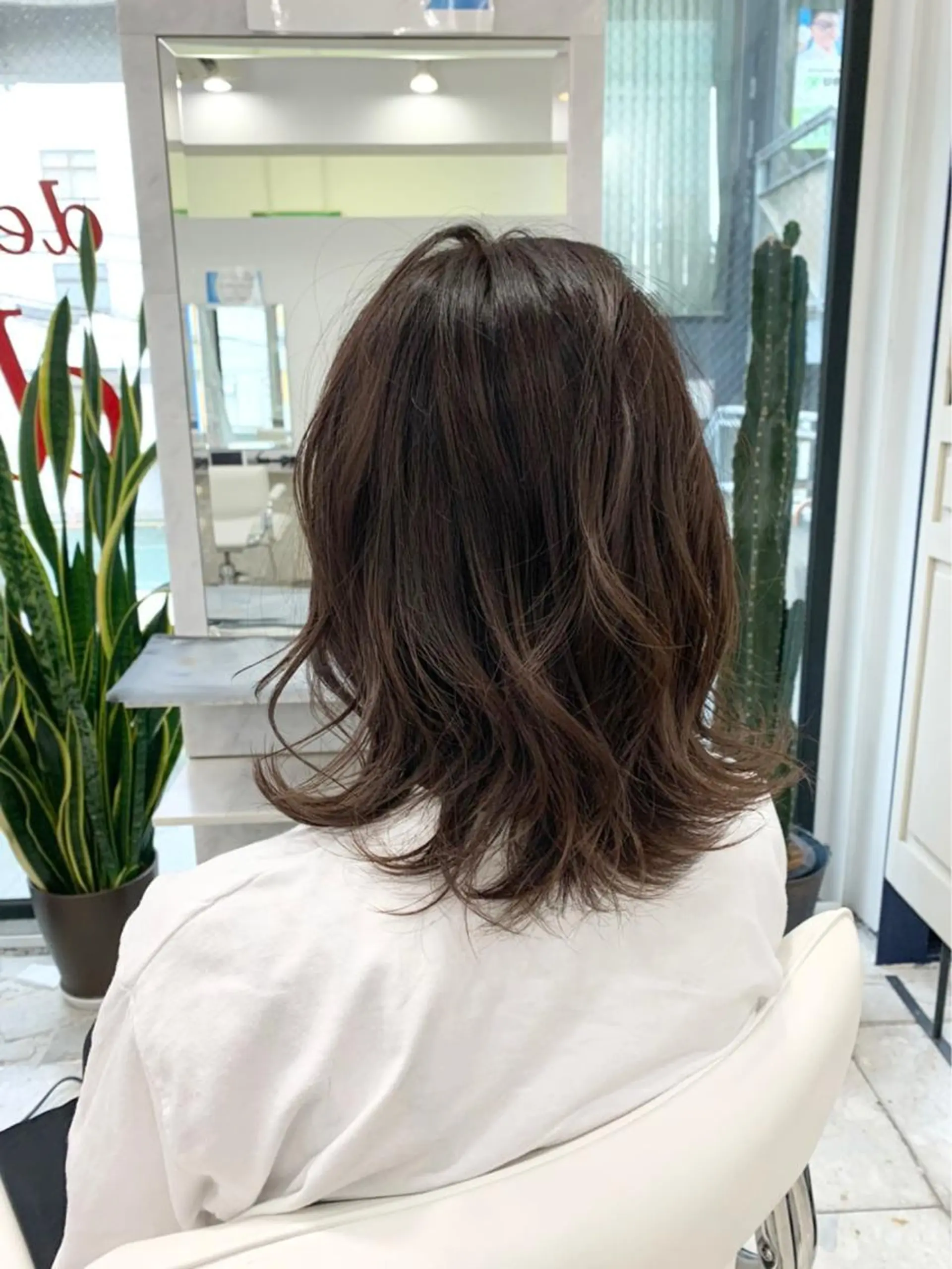 セミロング カラー ヘアアレンジ 🧸縮毛矯正特化 金澤 彩香🎀のヘアスタイル