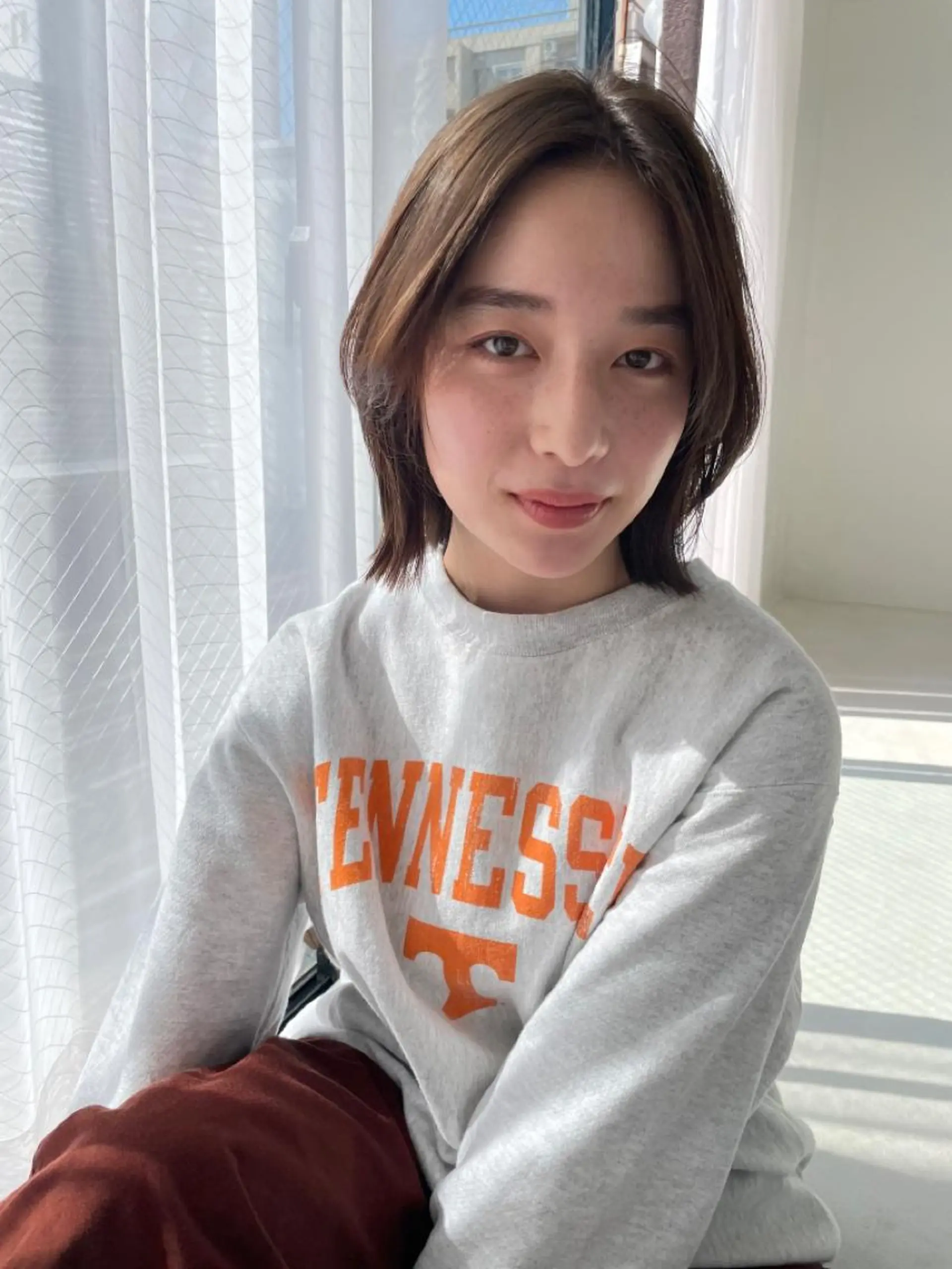 ミディアム カラー カット ヘアカラー トリートメント mood tatemachiのヘアスタイル