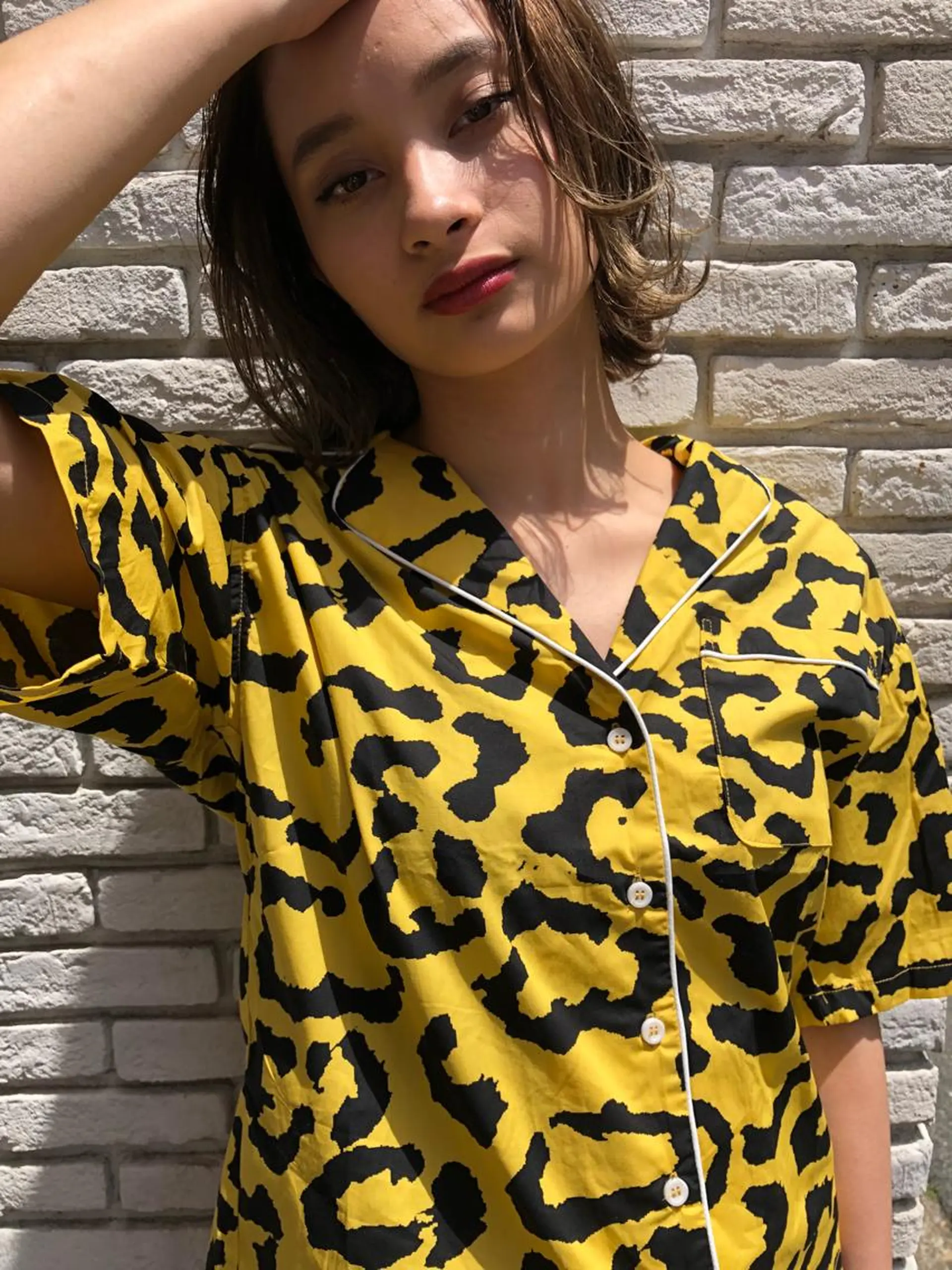 ミディアム 切りっぱなしボブ ミディアムパーマ アッシュ ボブ 外国人風カラー また会いたくなる 美容師【KENTA】のヘアスタイル