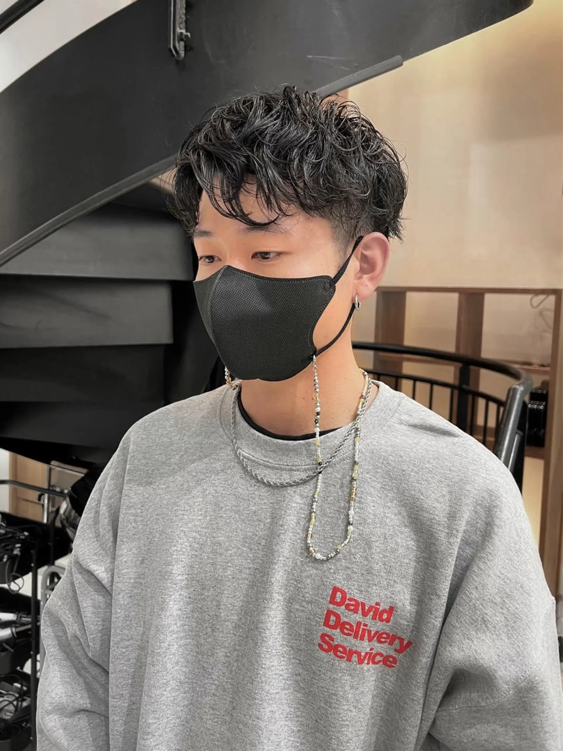 パーマ メンズ メンズパーマ カット パーマ Qin shaire salon 原宿verno店所属・【センターパート】 ETO／江藤翼の眉毛・アイブロウイメージ