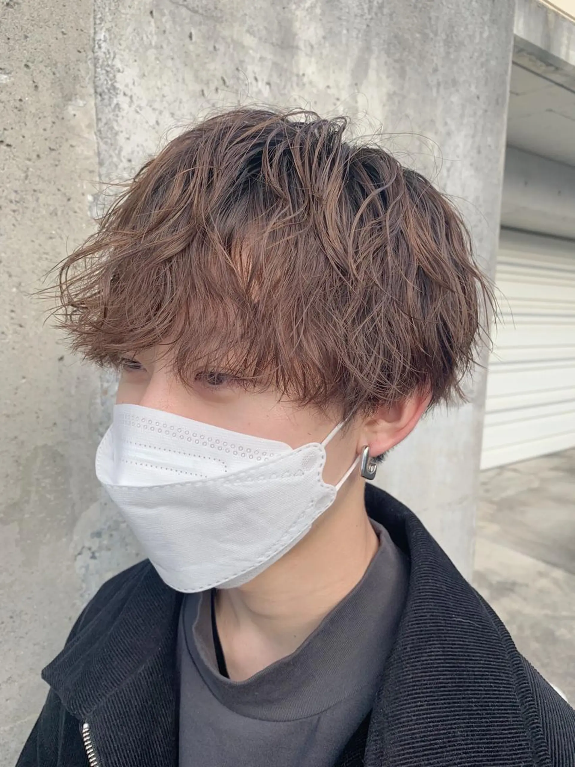 ショート パーマ メンズ メンズパーマ ツイストスパイラルパーマ スパイラルパーマ カット パーマ 草薙/メンズパーマ 稲葉のヘアスタイル