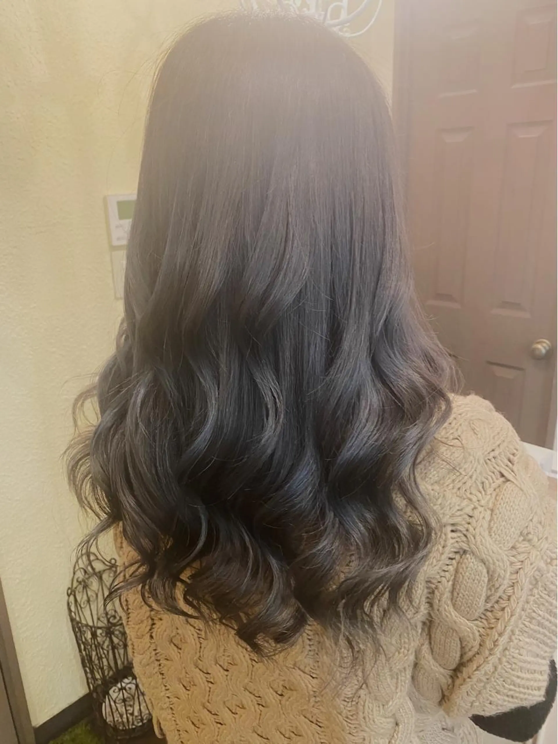 ロング カラー アッシュ ダークアッシュ 田井中 悠紀のヘアスタイル