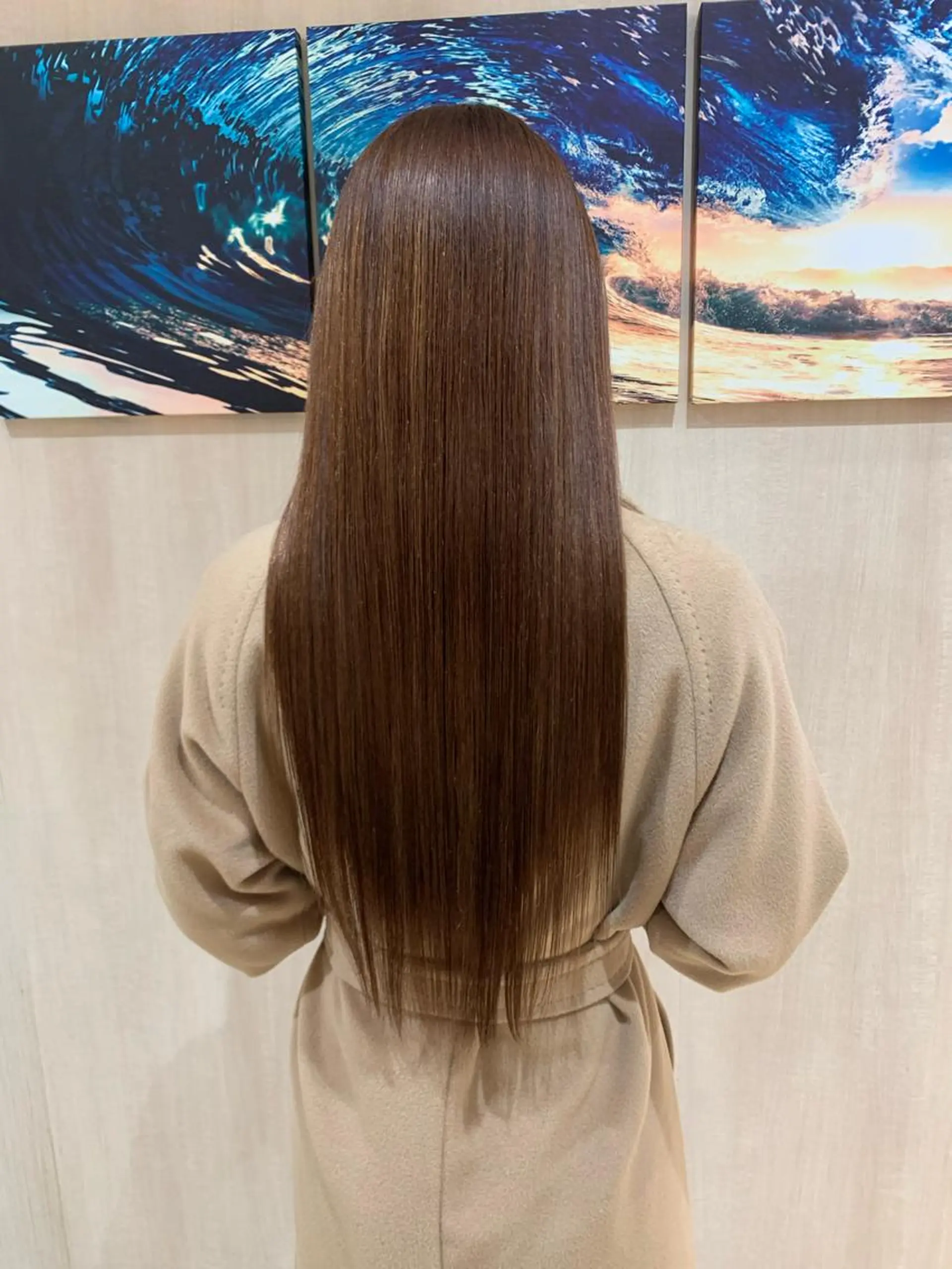 ロング 酸性ストレート 藤森 希美のヘアスタイル