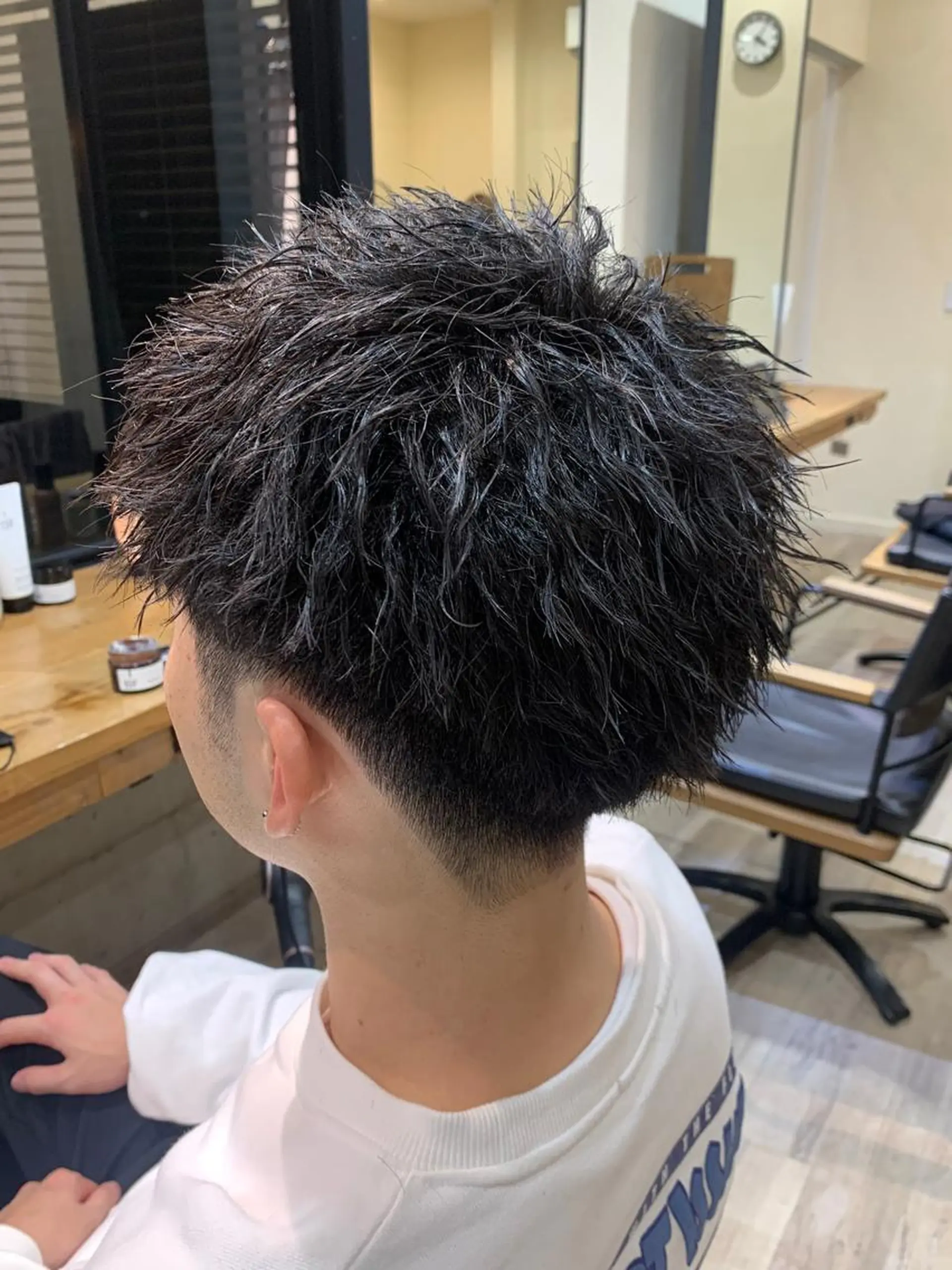 ショート パーマ メンズ メンズパーマ メンズツイストパーマ ツイストパーマ カット パーマ Hair Design Room  SHEEFT所属・【豊橋メンズ特化】 SHEEFTタイガのヘアスタイル