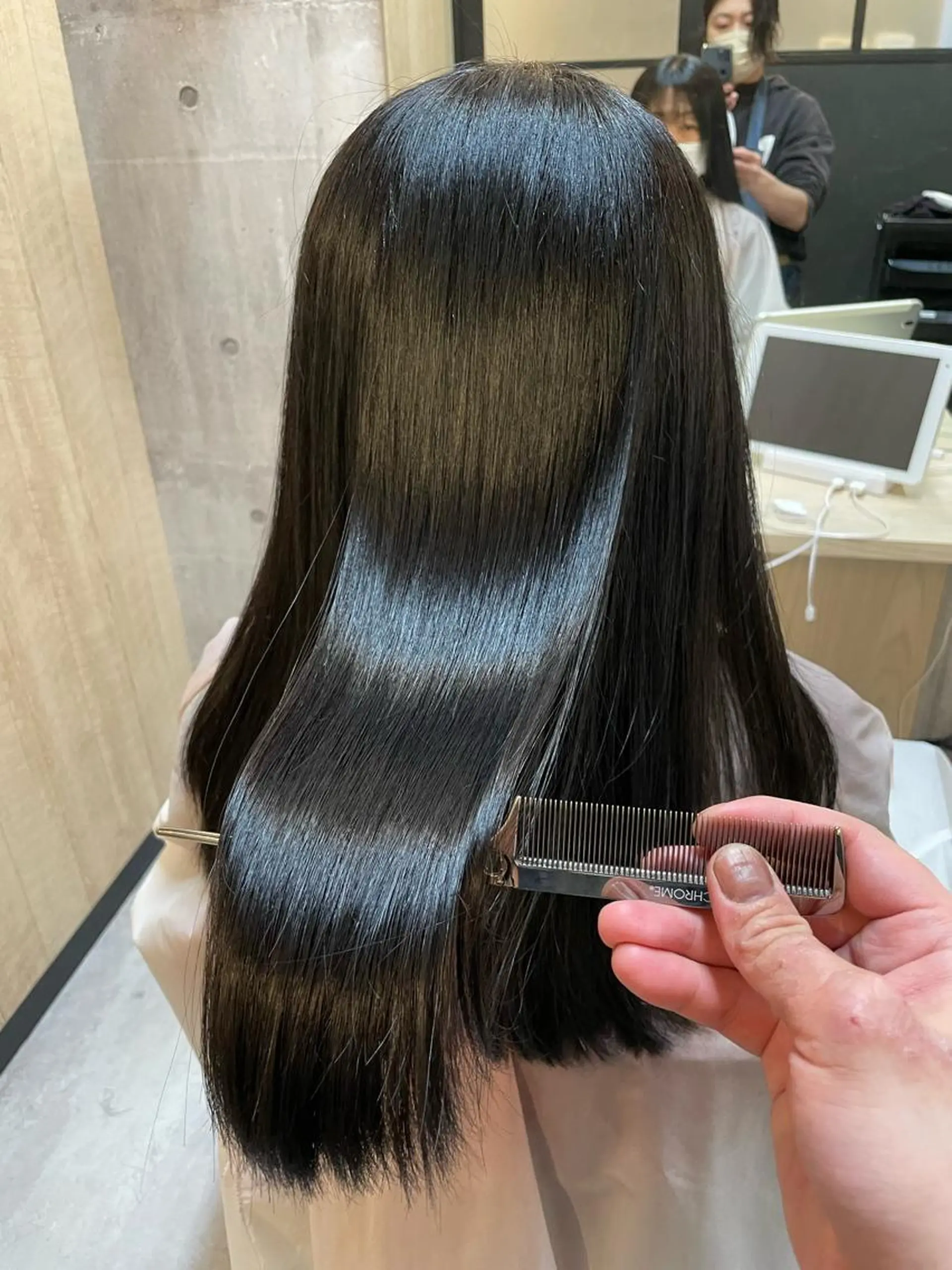 ロング ヘアカラー トリートメント 髪質改善カラー特化 井上秀樹のヘアスタイル