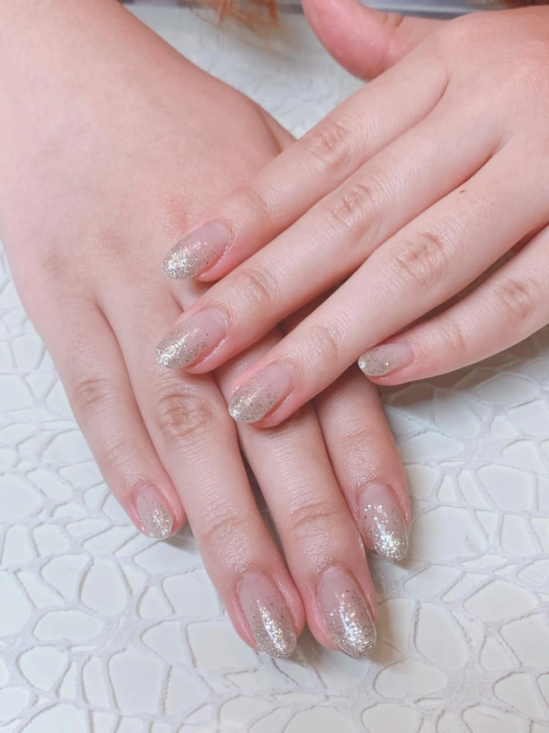 ネイル グラデーション ラメ(グリッター) ラメグラデーション ｔe_ nailのネイルデザイン