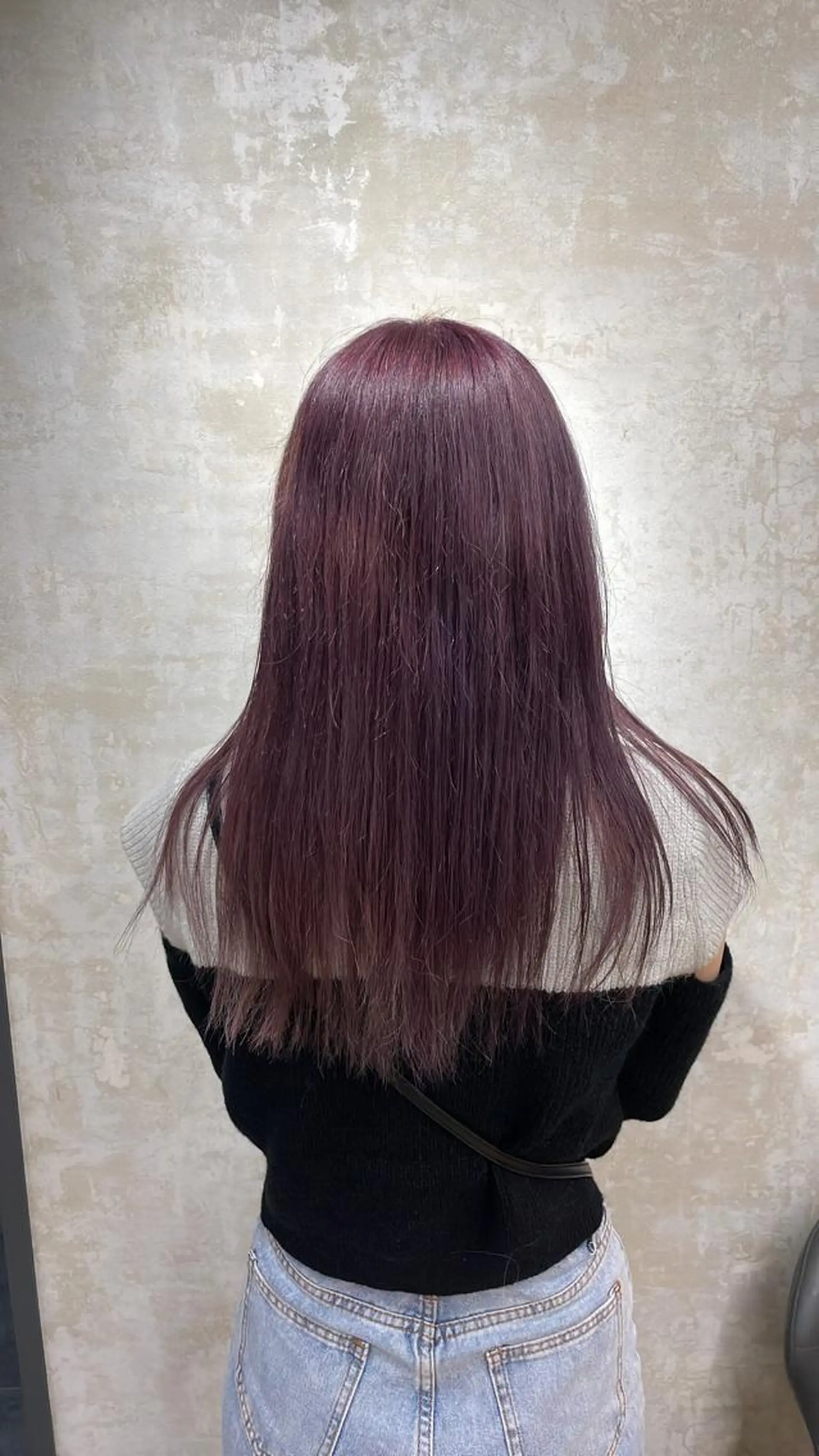 セミロング カラー blanc hair 西中島MASARUのヘアスタイル