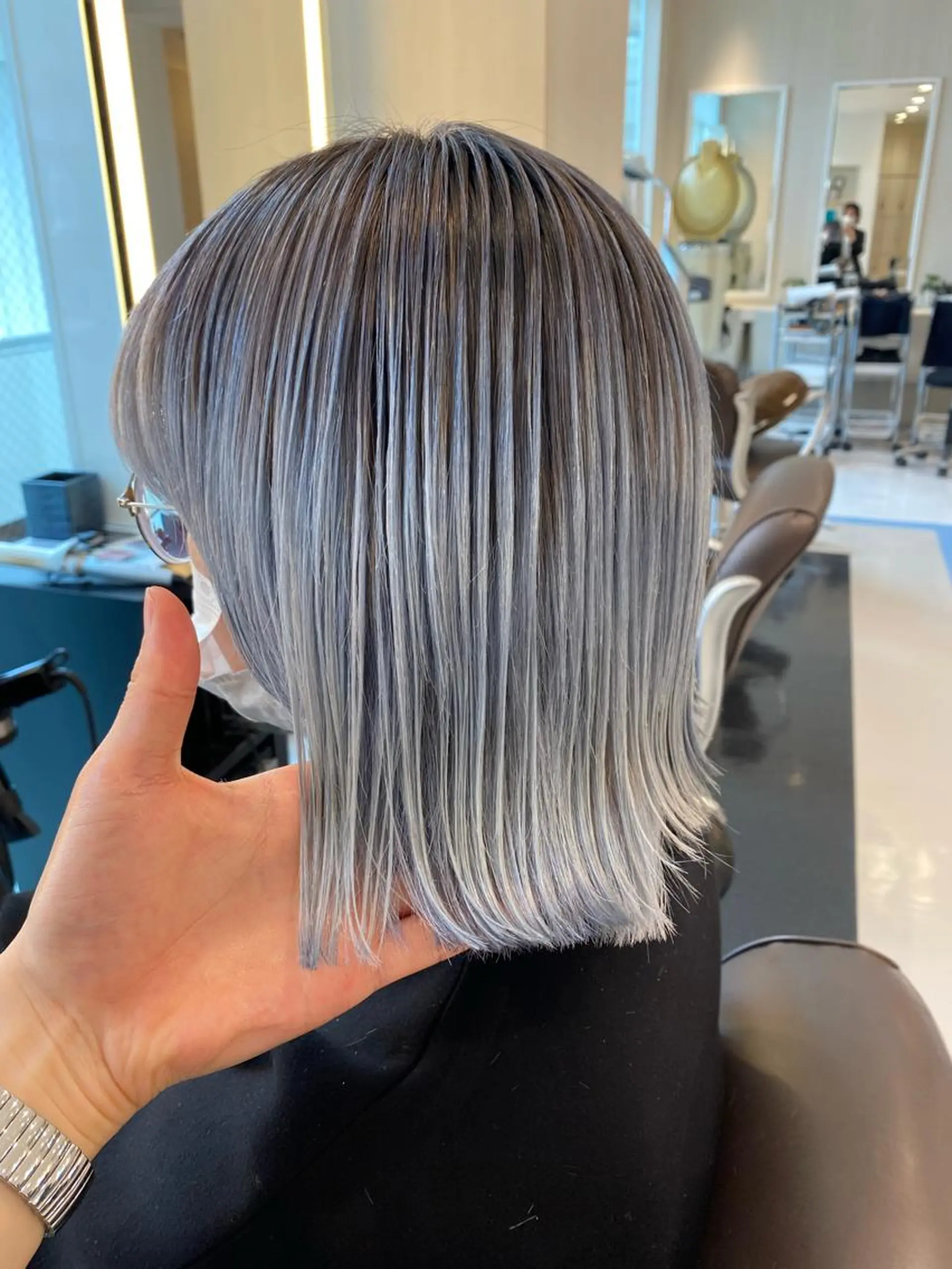 セミロング カラー 【Ryo】 socie天神のヘアスタイル