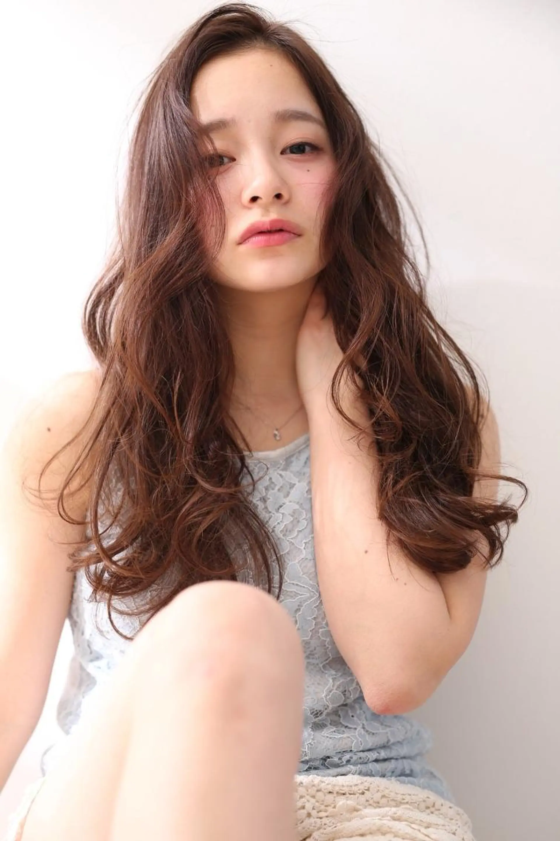 ミディアム カラー パーマ 指名支持率NO.1 スタイリストのヘアスタイル