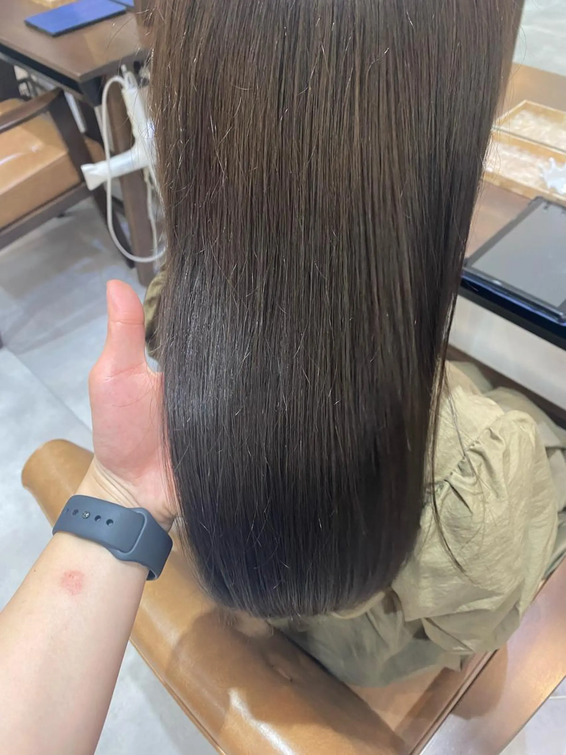 ロング カラー ヘアアレンジ カット ヘアカラー トリートメント re naのヘアスタイル