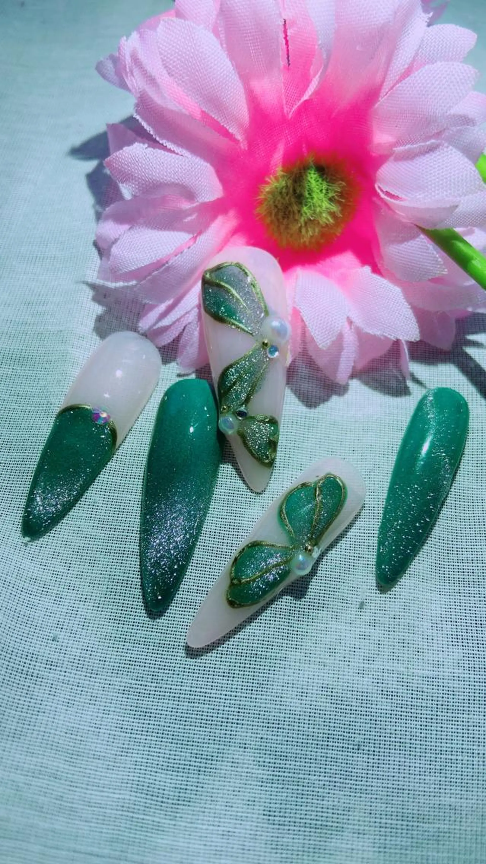 ネイル 長さ出し ジェルネイル マグネットネイル HandSnail自宅サロン所属・HandSnail 座間自宅ネイルサロンのネイルデザイン