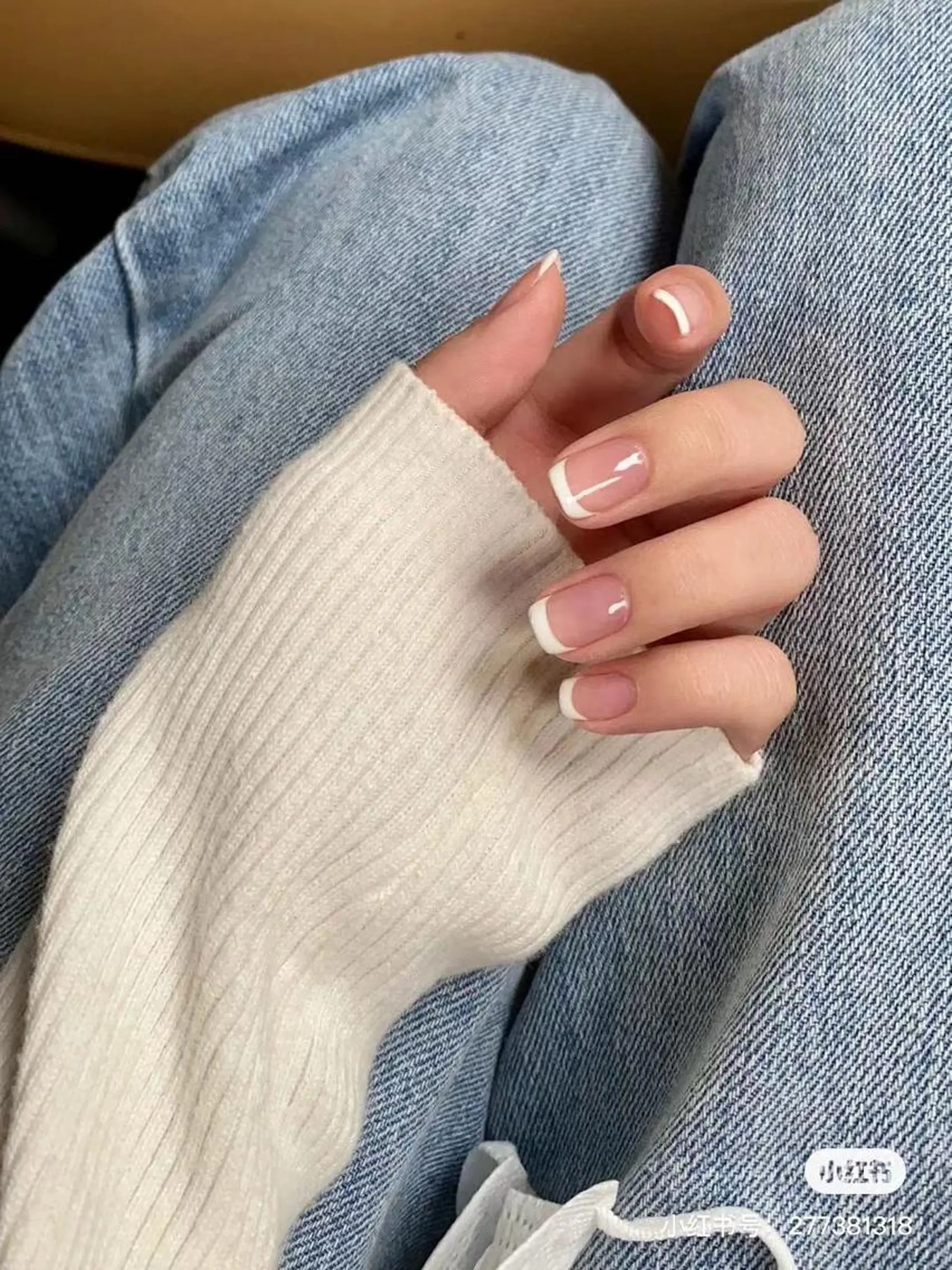 ネイル フレンチネイル ハンドネイル ハンドケア RI SA☀️ リサのネイルデザイン