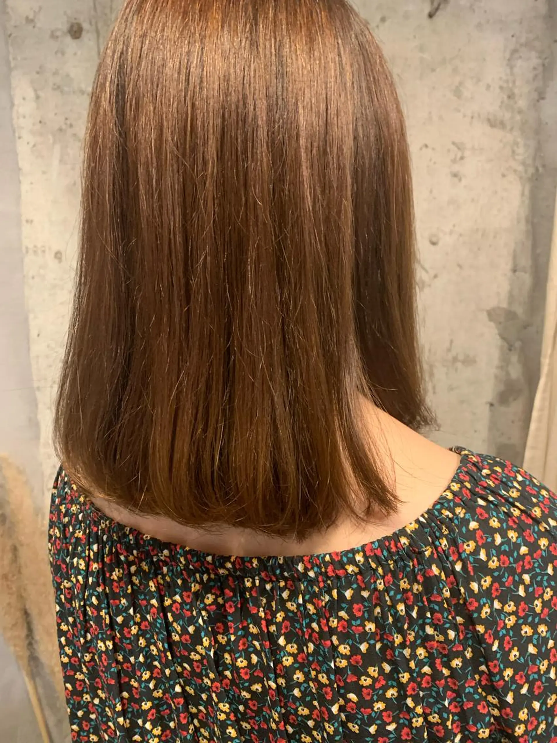 ミディアム Asti blanche所属・ブリーチなしWカラー /地毛風/小林凪沙のヘアスタイル