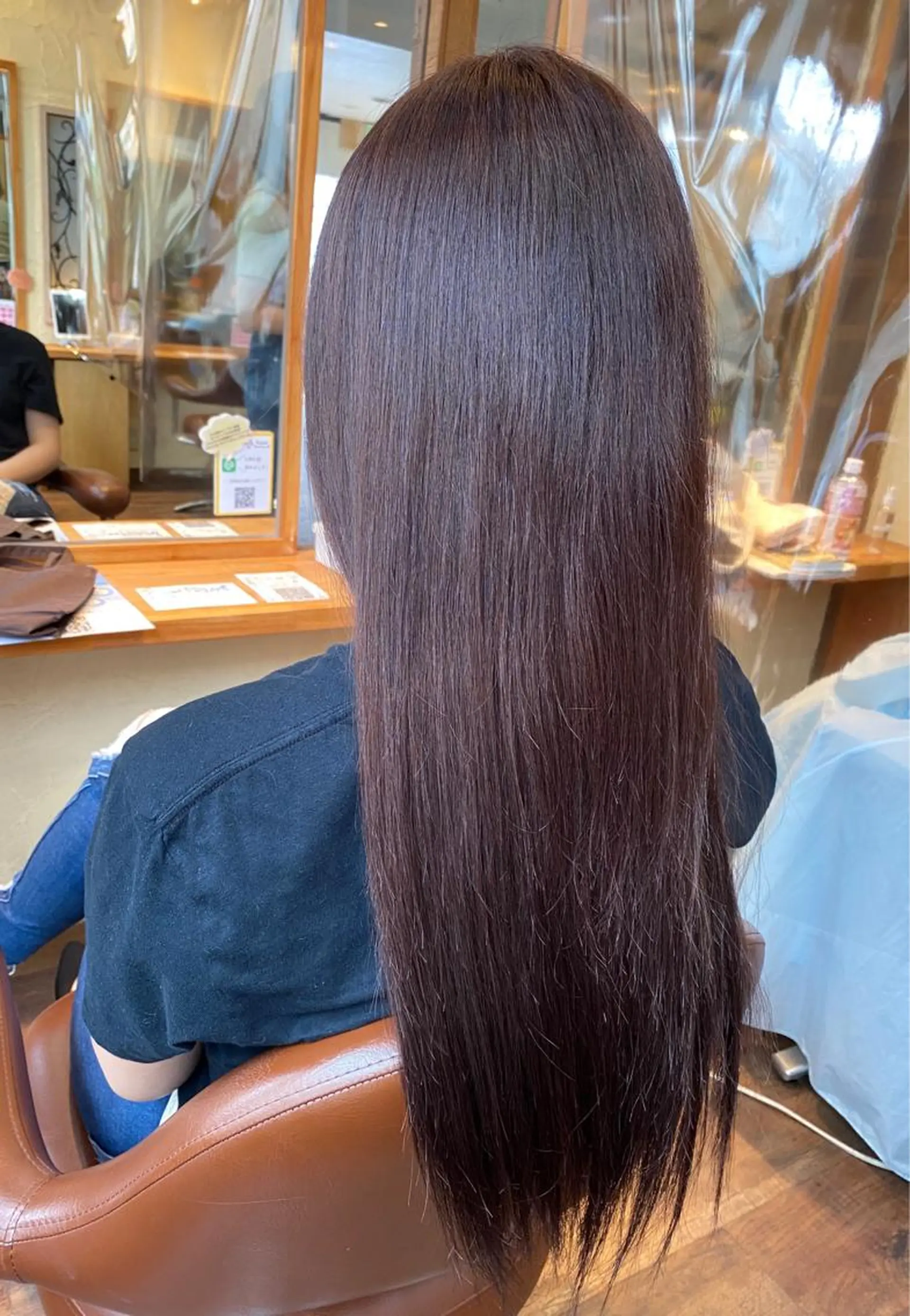 ロング カラー パーマ ヘアアレンジ メンズ キッズ ネイル マツエク・マツパ ブラウンカラー ピンクカラー ピンクブラウン カラーマツエク ブラウン emu所属・🌈髪質改善・美髪矯 正・平野瀬乃🌈のヘアスタイル