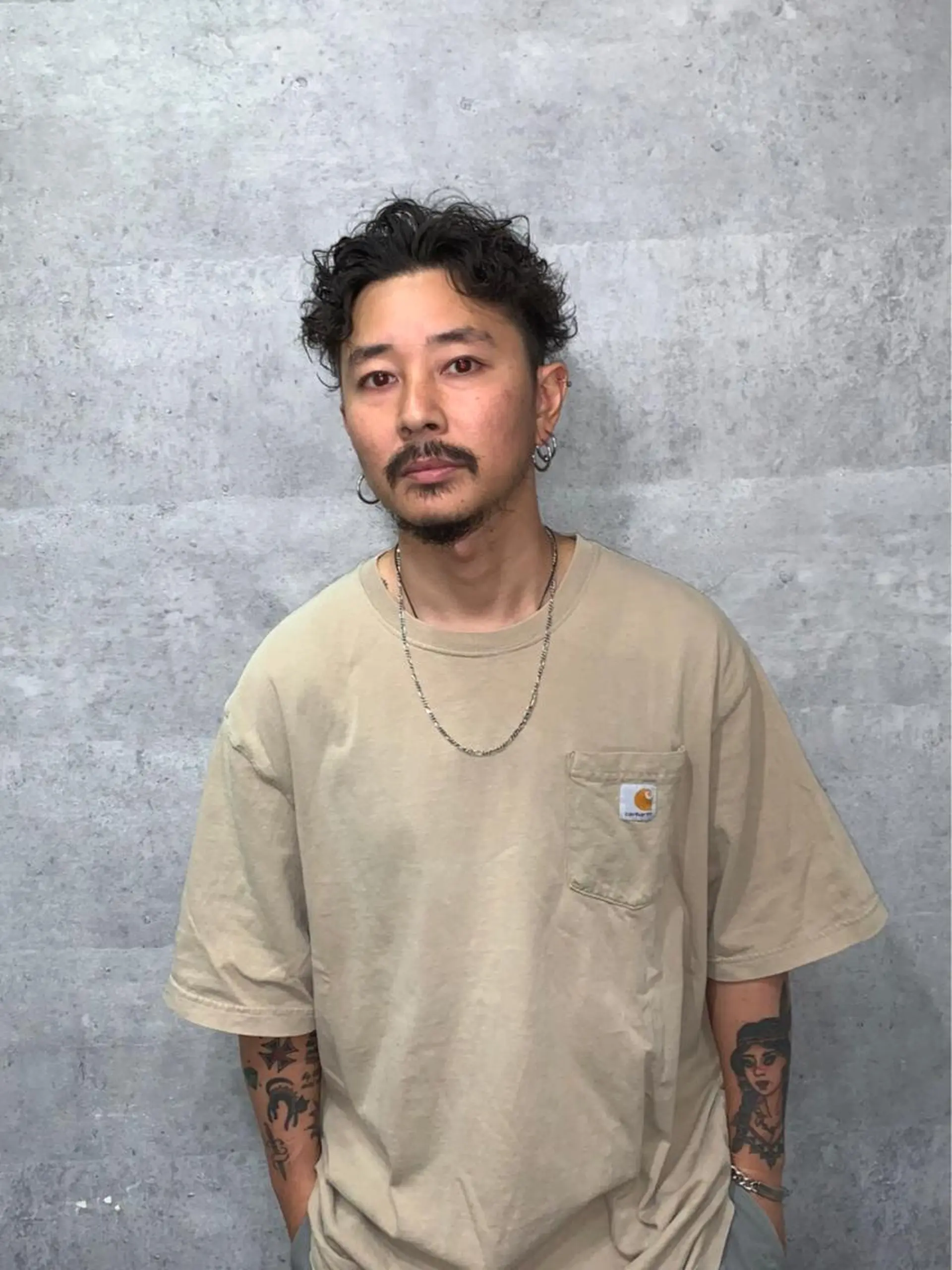 パーマ メンズ メンズパーマ スパイラルパーマ Le'a所属・渋谷/フェード/ 國分 翔のヘアスタイル