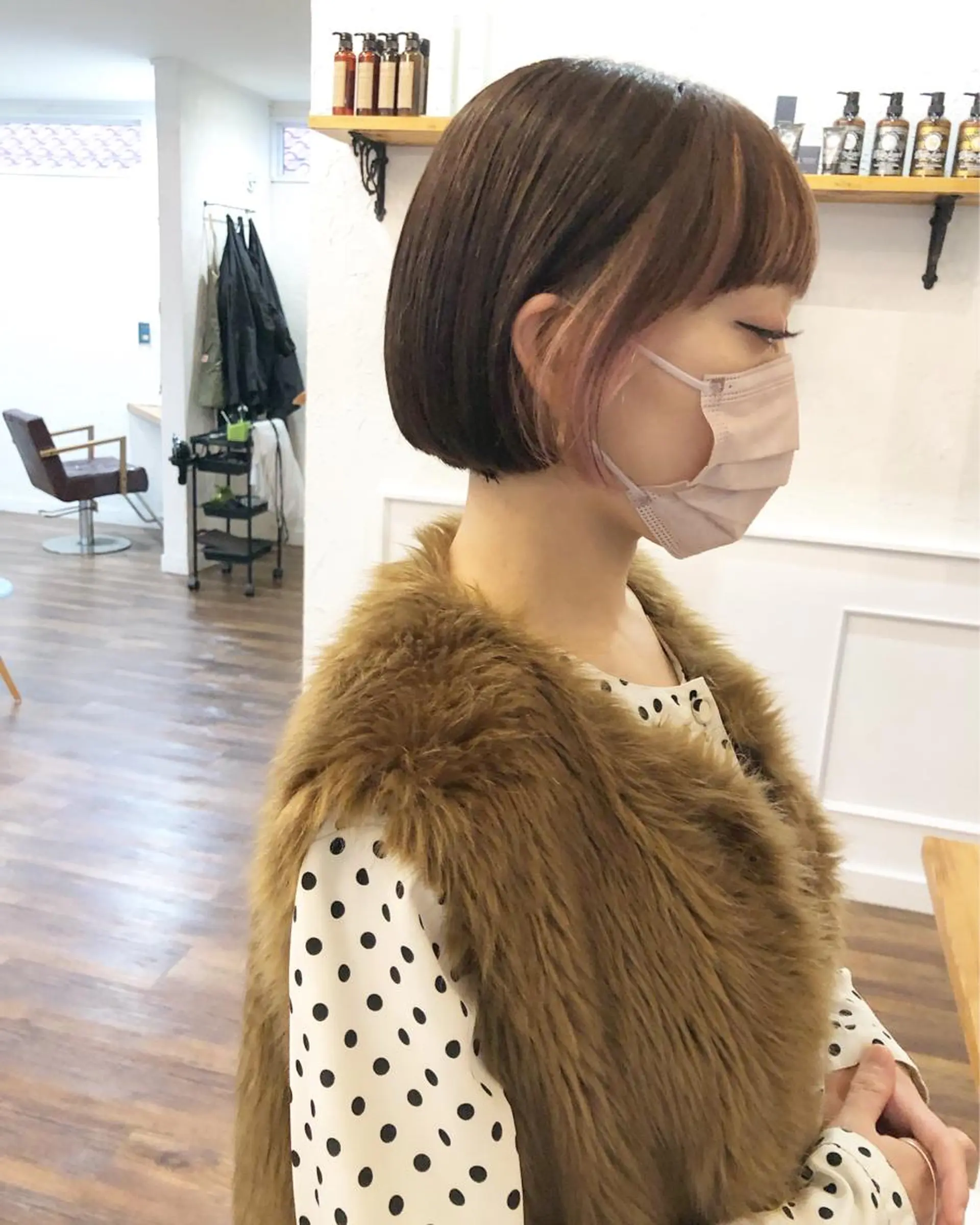 ショート ボブ 江原 彩華のヘアスタイル