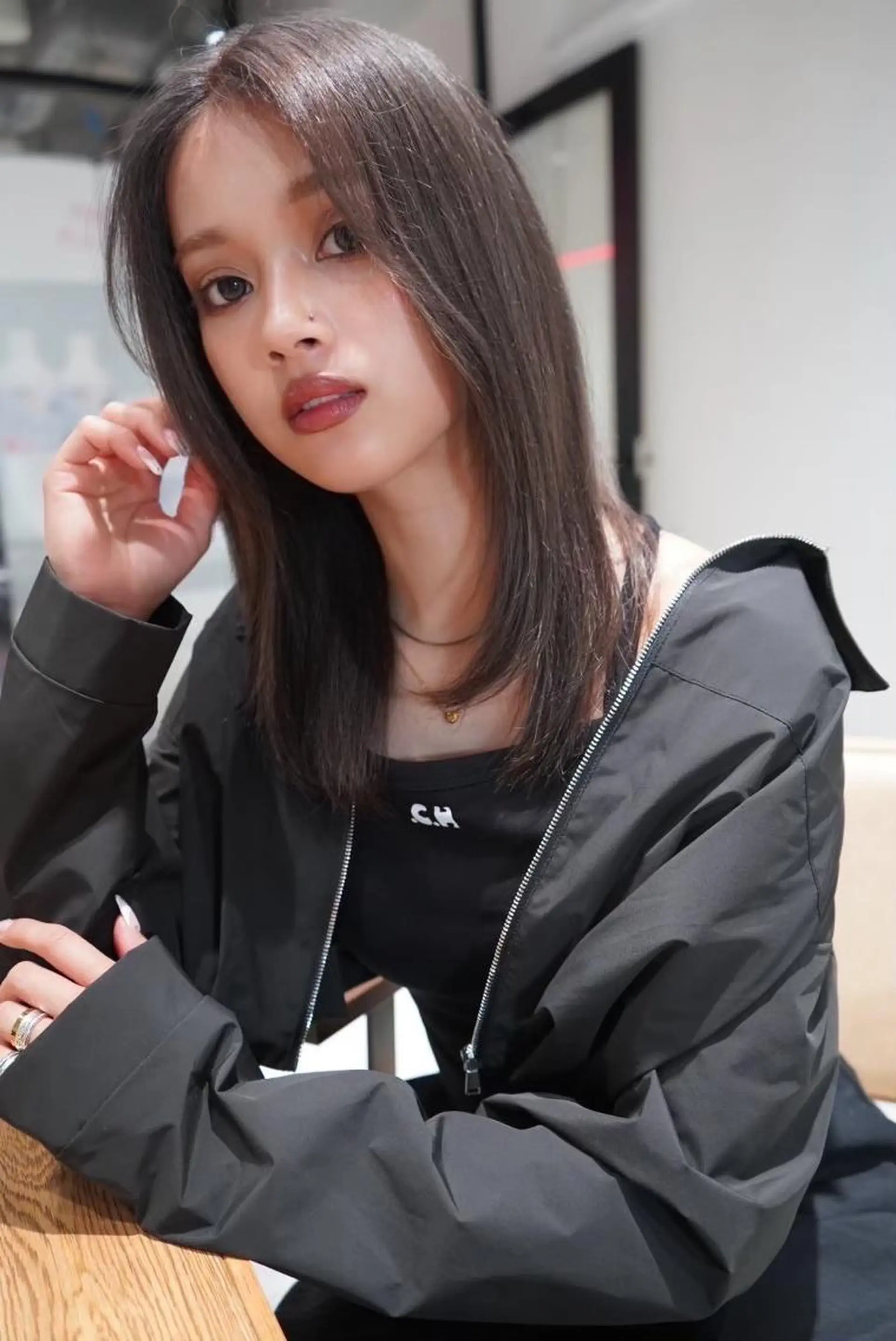 セミロング カット ヘアカラー トリートメント ANGELICA LABO 梅田店のヘアスタイル