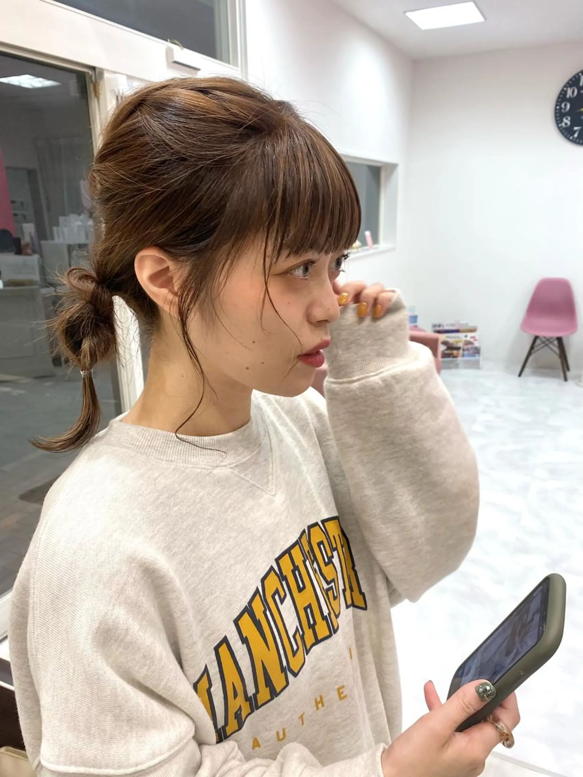 ミディアム カラー 💘韓国カラー💘 クルミのヘアスタイル