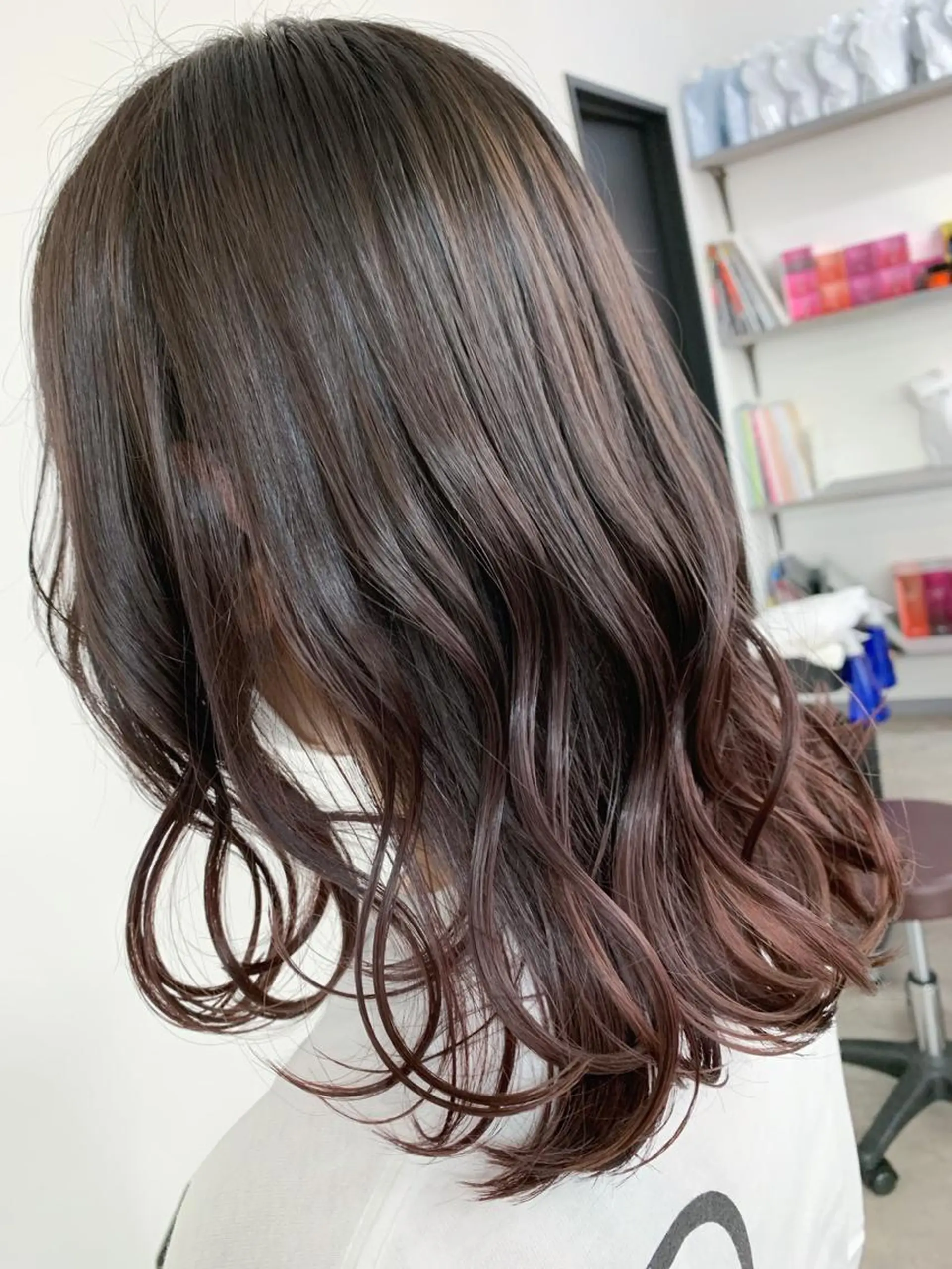 セミロング ヘアカラー トリートメント 🥇近藤 恭輔🥇 Recharme新保のヘアスタイル