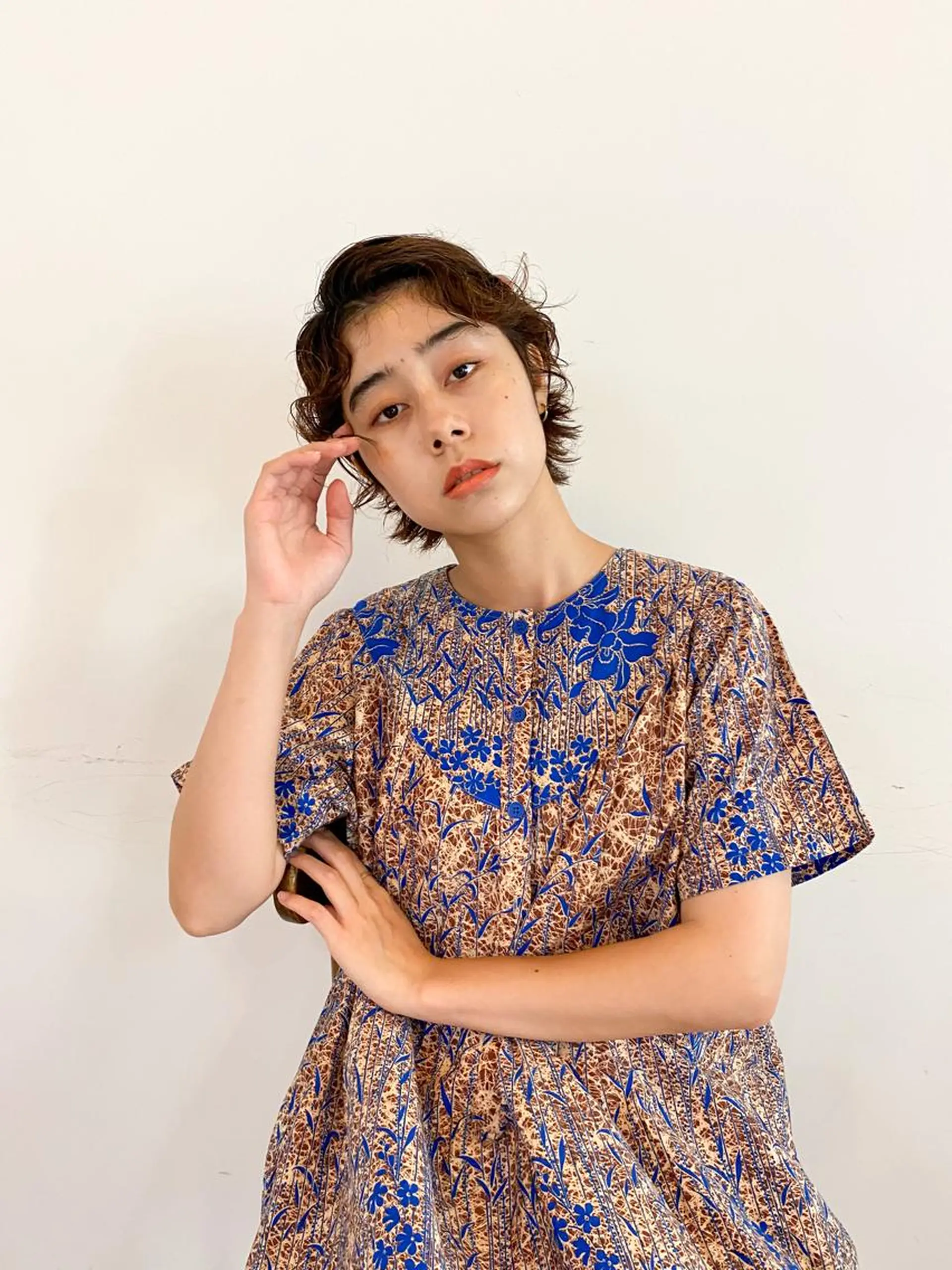 ショート カラー パーマ ヘアアレンジ メンズ キッズ ネイル マツエク・マツパ メンズパーマ ショートヘア ショートネイル パーマスタイル🔅 sayacaのヘアスタイル